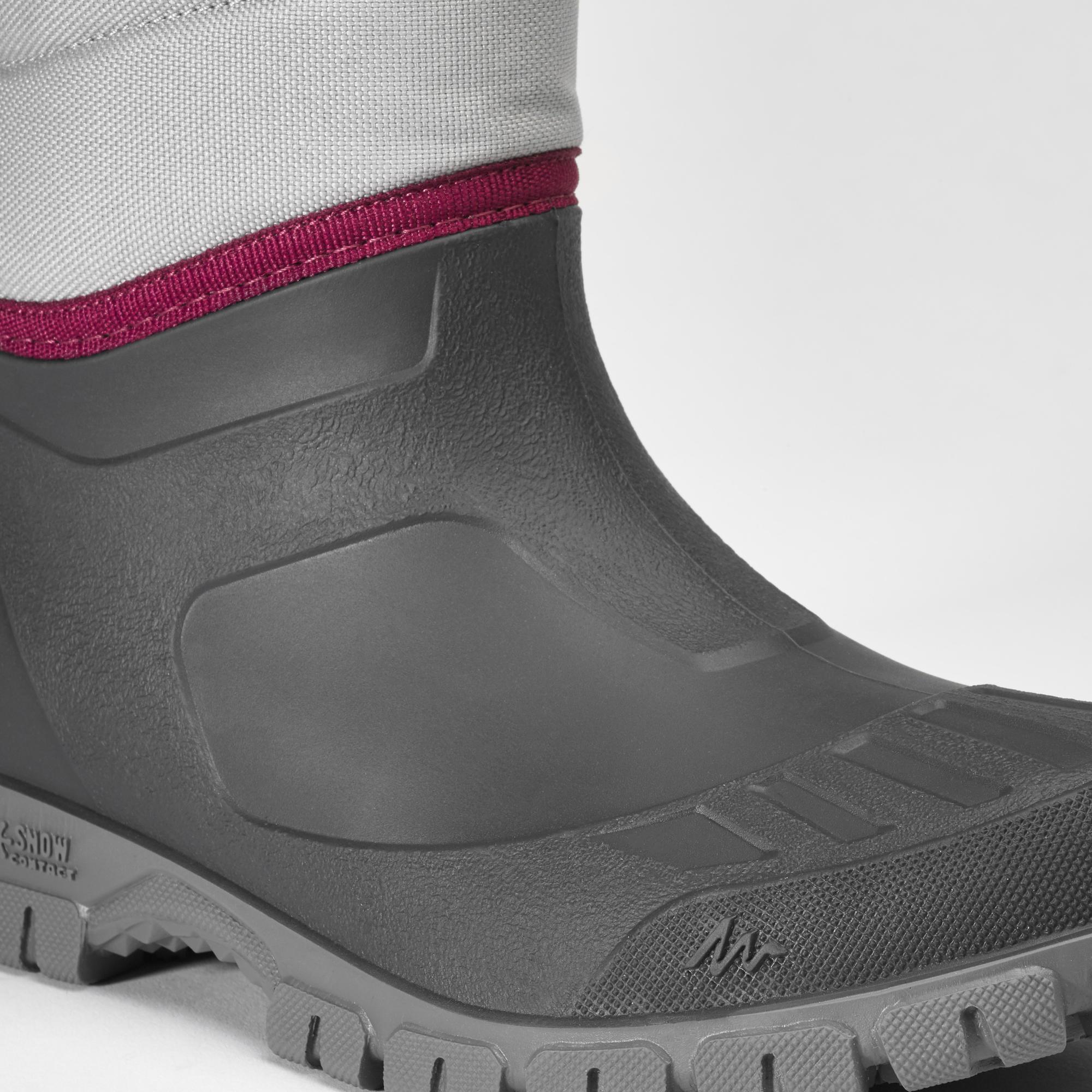 Women's Waterproof Snow Hiking Boots SH100 - Winter Warm Mid-Calf Boots for Outdoor Trekking & Snowy Adventures