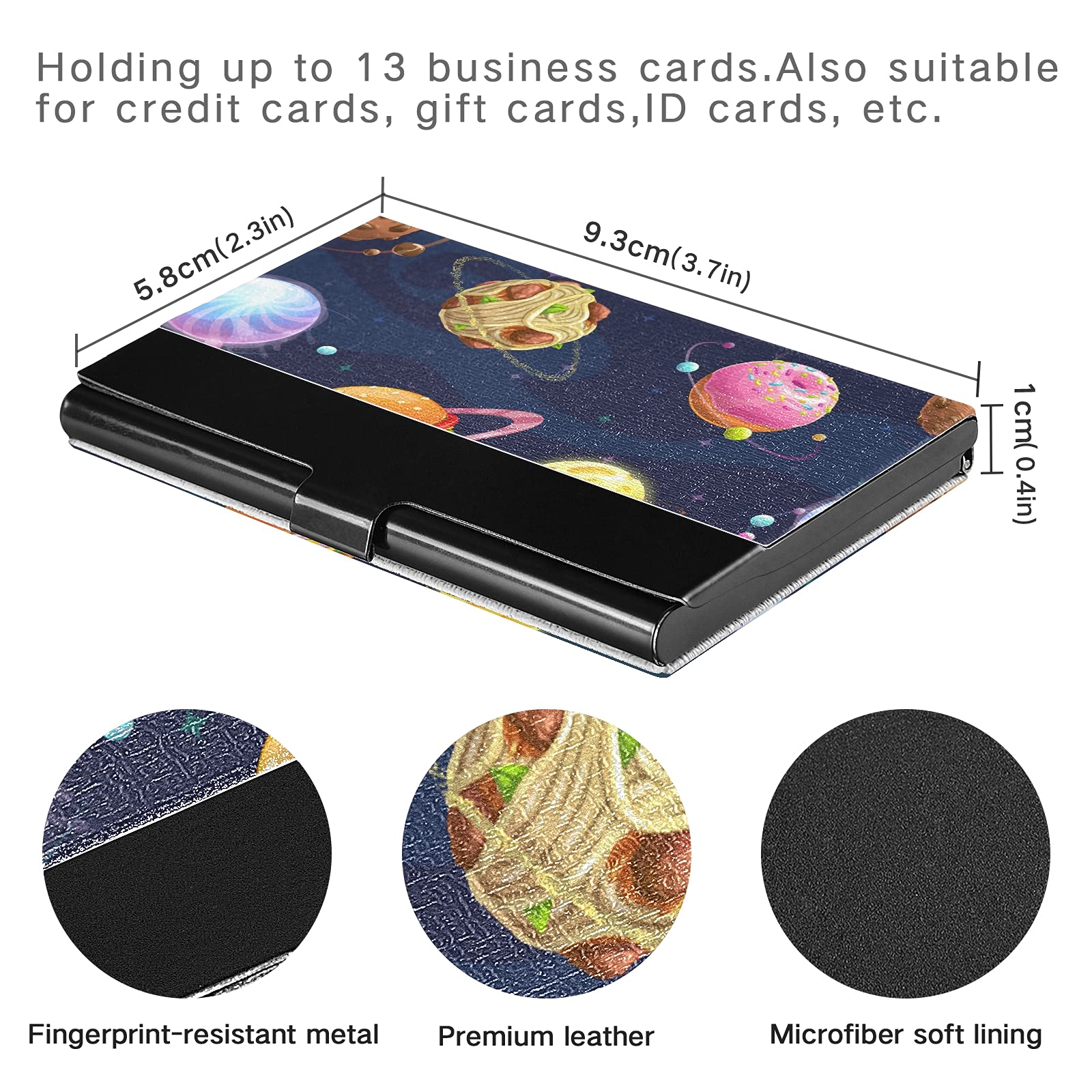 Stainless Steel & Leather Slim Business Card Holder Wallet - Durable Name Card Organizer for Men & Women - Perfect for Office, Networking & Travel - Holds Credit Cards, ID & Business Cards