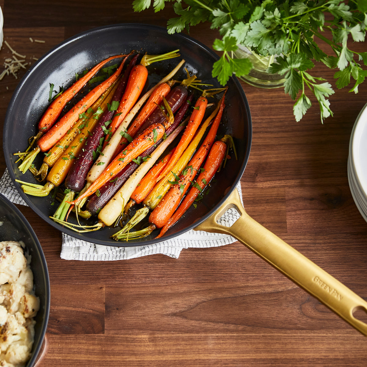 Premium Ceramic Nonstick 10 & 12 Inch Fry Pan Set - Black | Healthy Cooking, Oven & Dishwasher Safe | Perfect for Frying, Sautéing & Baking