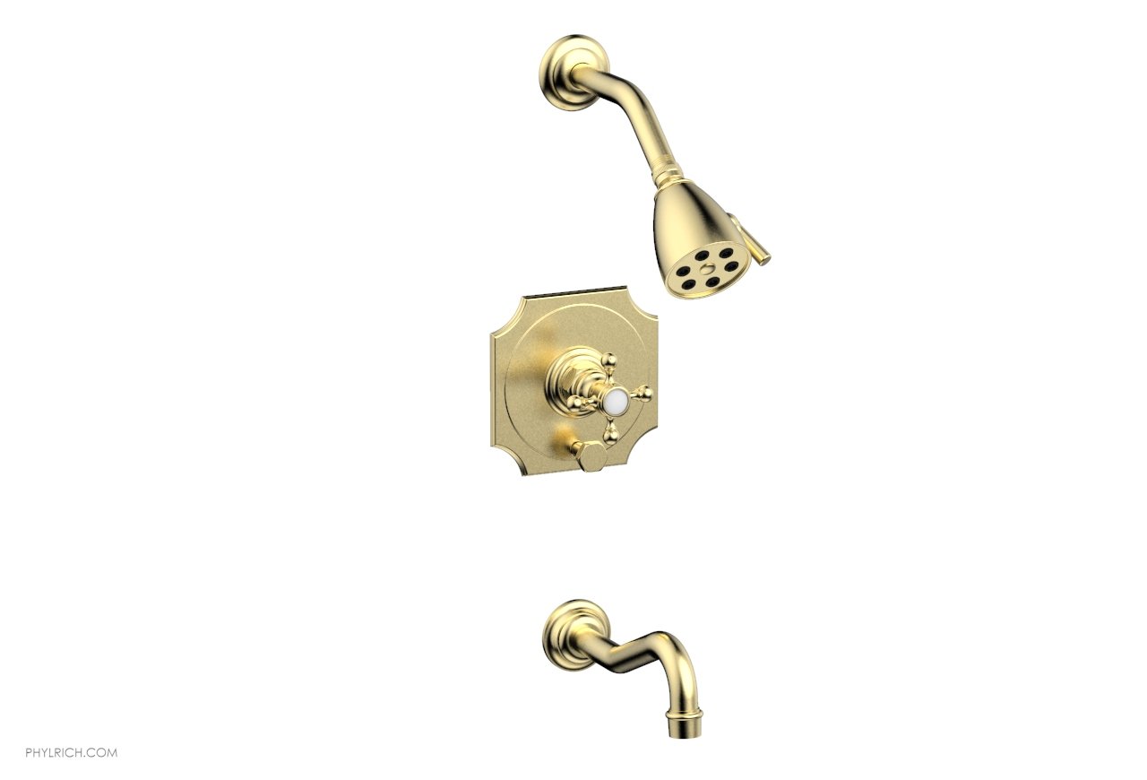 HENRI Pressure Balance Tub and Shower Set 161 29 - Chrome Finish for Bathroom & Shower Installation | Perfect for Modern Home Renovation