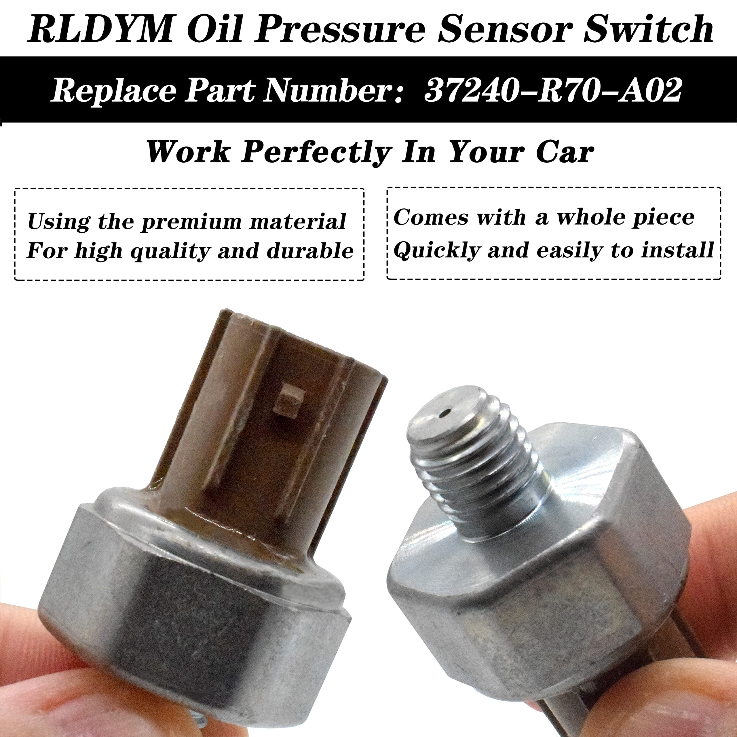 Rldym Oil Pressure Sensor Switch 37240-R70-A03 37240-R70-A02 37240-R70-A04 - Compatible with Honda Acura Vehicles - Perfect for Engine Maintenance & Performance Tuning