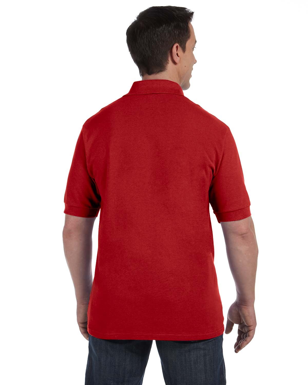 Premium Cotton Pique Polo Shirt for Men - Deep Red, Small Size - Comfortable Business Casual & Golf Wear