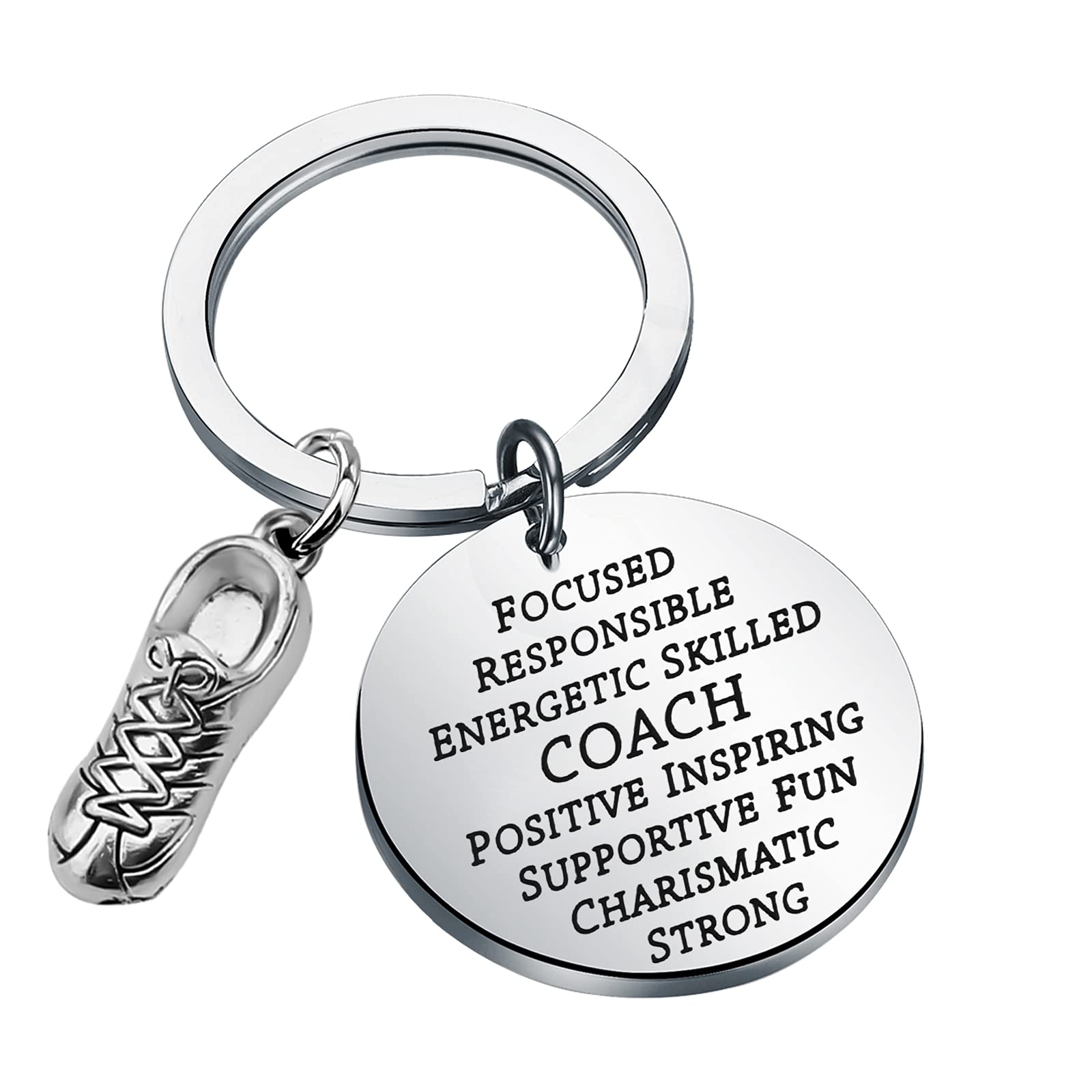 BNQL Running Coach Keychain - Inspirational Gift for Track & Cross Country Coaches - Perfect for End of Season Awards, Teacher Appreciation & Motivational Tokens