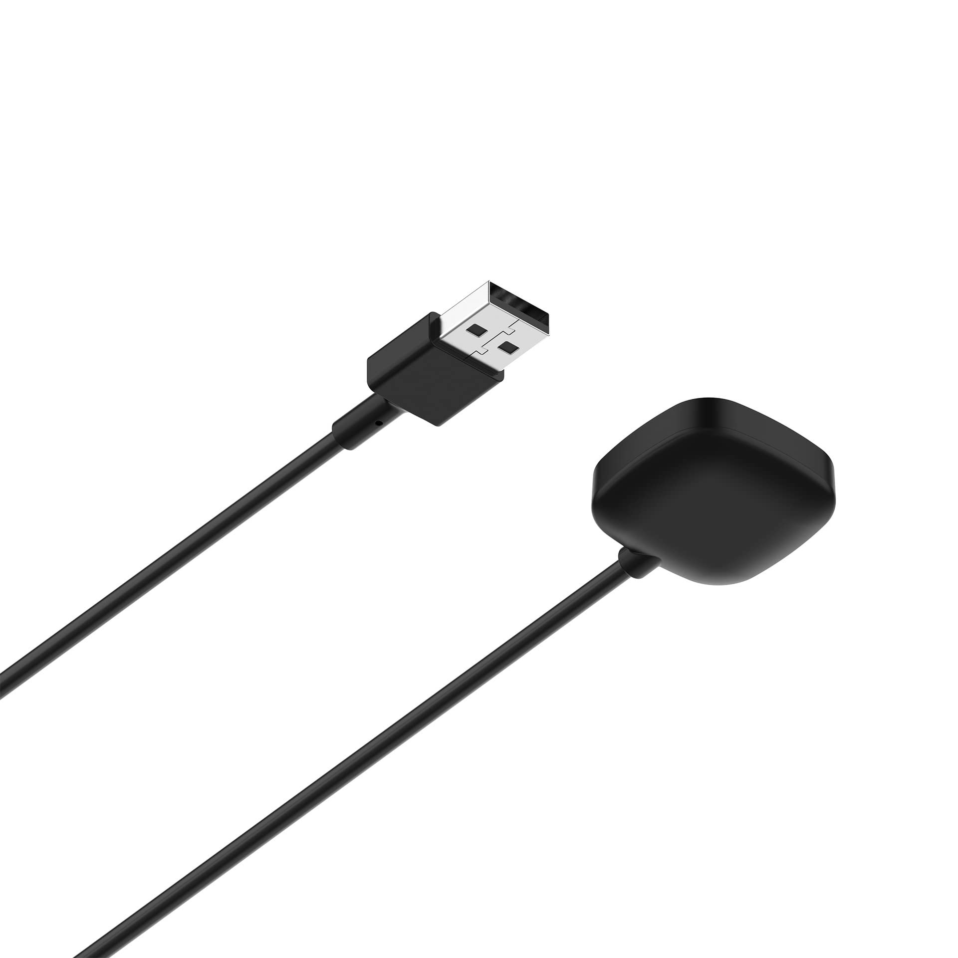 1M USB Magnetic Charging Cable Dock for Fitbit Versa 3/4, Sense/Sense 2 Smartwatch - Replacement Charger with Fast Charging | Perfect for Home, Office & Travel Use
