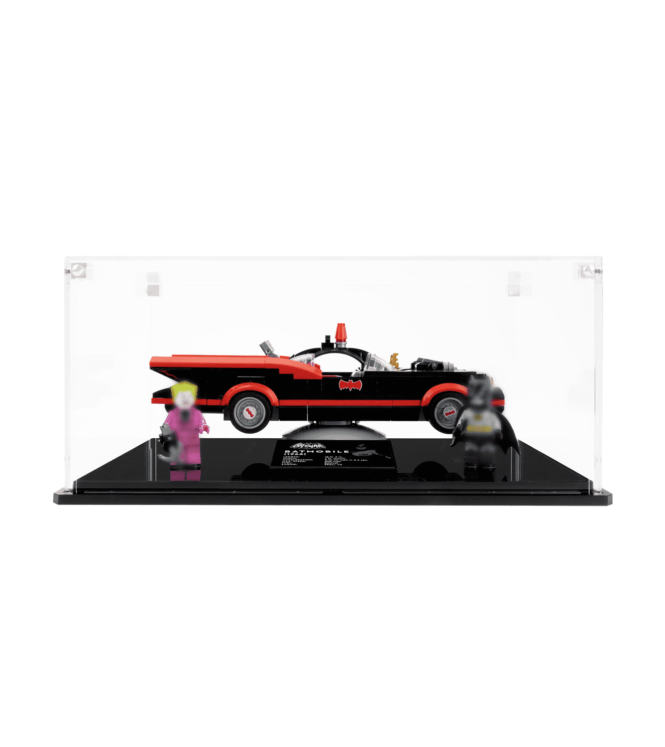 Lego Batman Classic TV Series Batmobile 76188 Display Case - Clear Acrylic Showcase for Collectible Building Sets - Perfect for Home Decoration, Office Display & Gift Giving