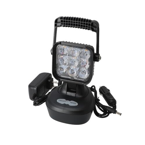 All States Red Rooster LED Magnetic Work Light - 500 Lumens, Rechargeable, Waterproof for Mechanics, Camping, Emergency & DIY Projects