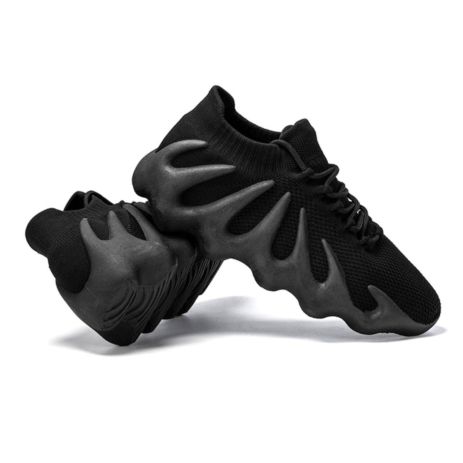 NA Octopus Men's Breathable Casual Running Shoes - Lightweight Coconut Sports Shoes for Men, Large Size (46), Black - Perfect for Jogging, Gym Workouts & Daily Wear