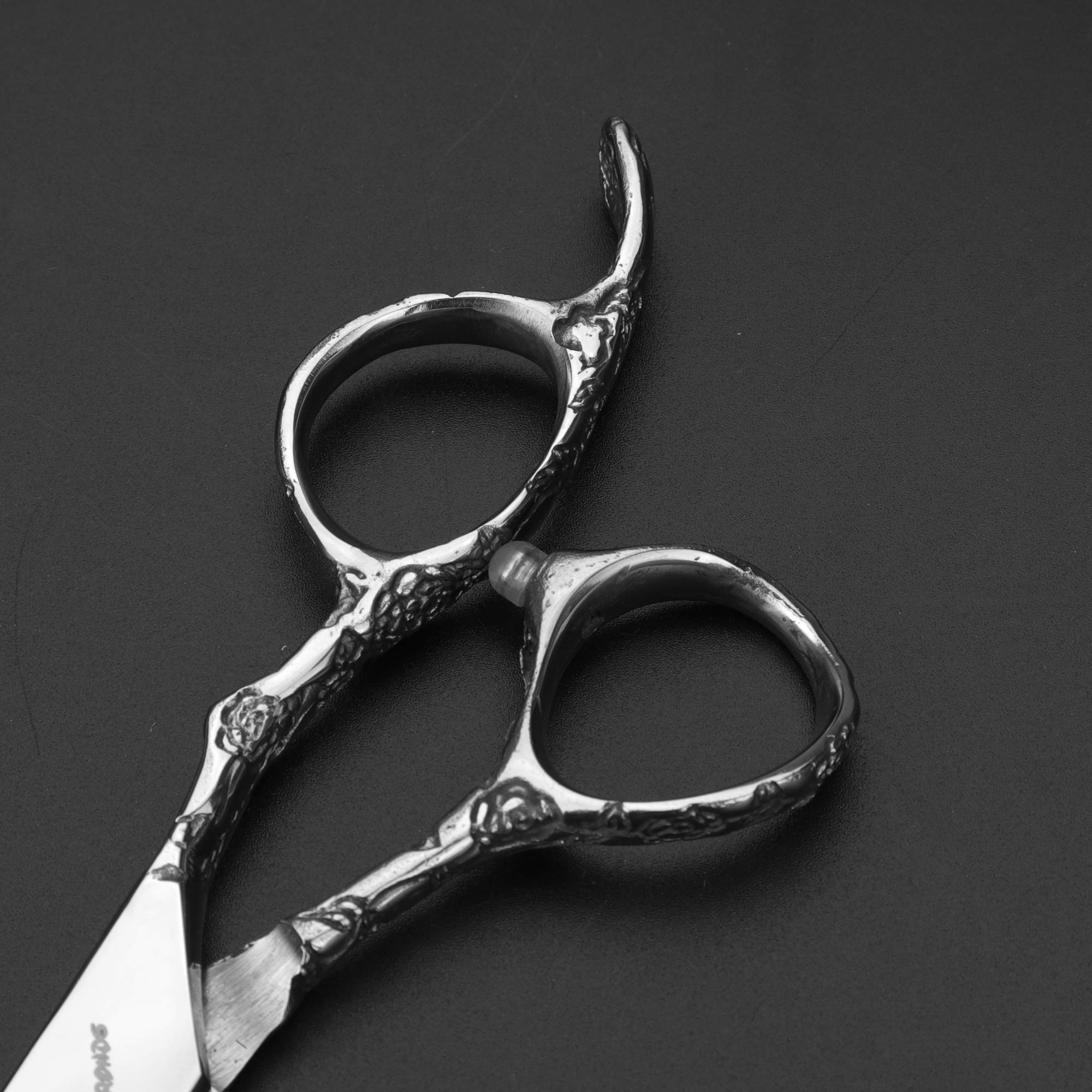 6/7 Inch Professional Hair Cutting Scissors - Razor Sharp Stainless Steel Barber Shears for Stylists & Hairdressers (Silver, 7