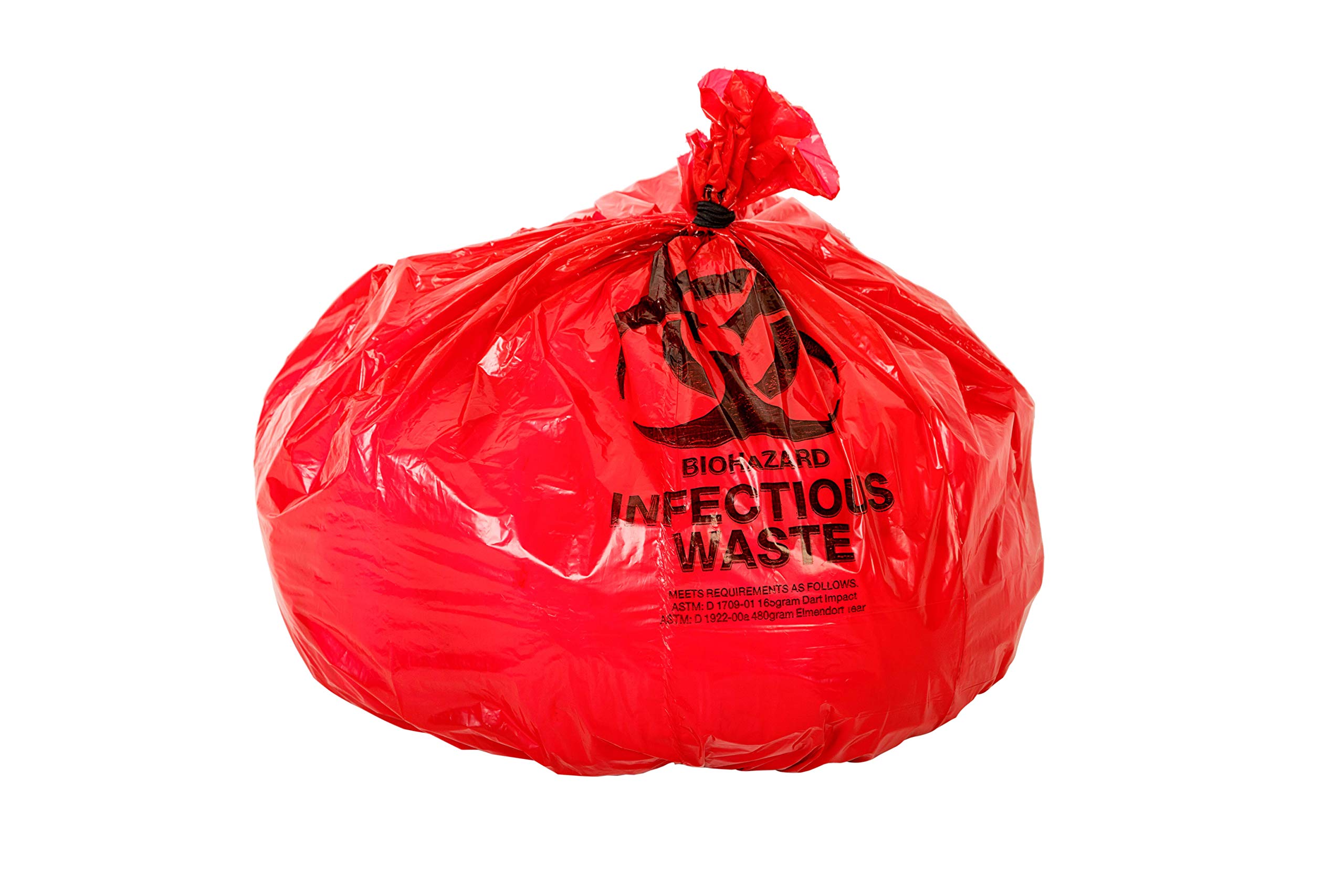 Tier 1 Biohazard Bags with X-Seal Burst Protection - 40 Gallon (20 Bags) | FDA Approved for Home & Medical Use | Ideal for Waste Disposal, Emergency Kits & Hospital Settings
