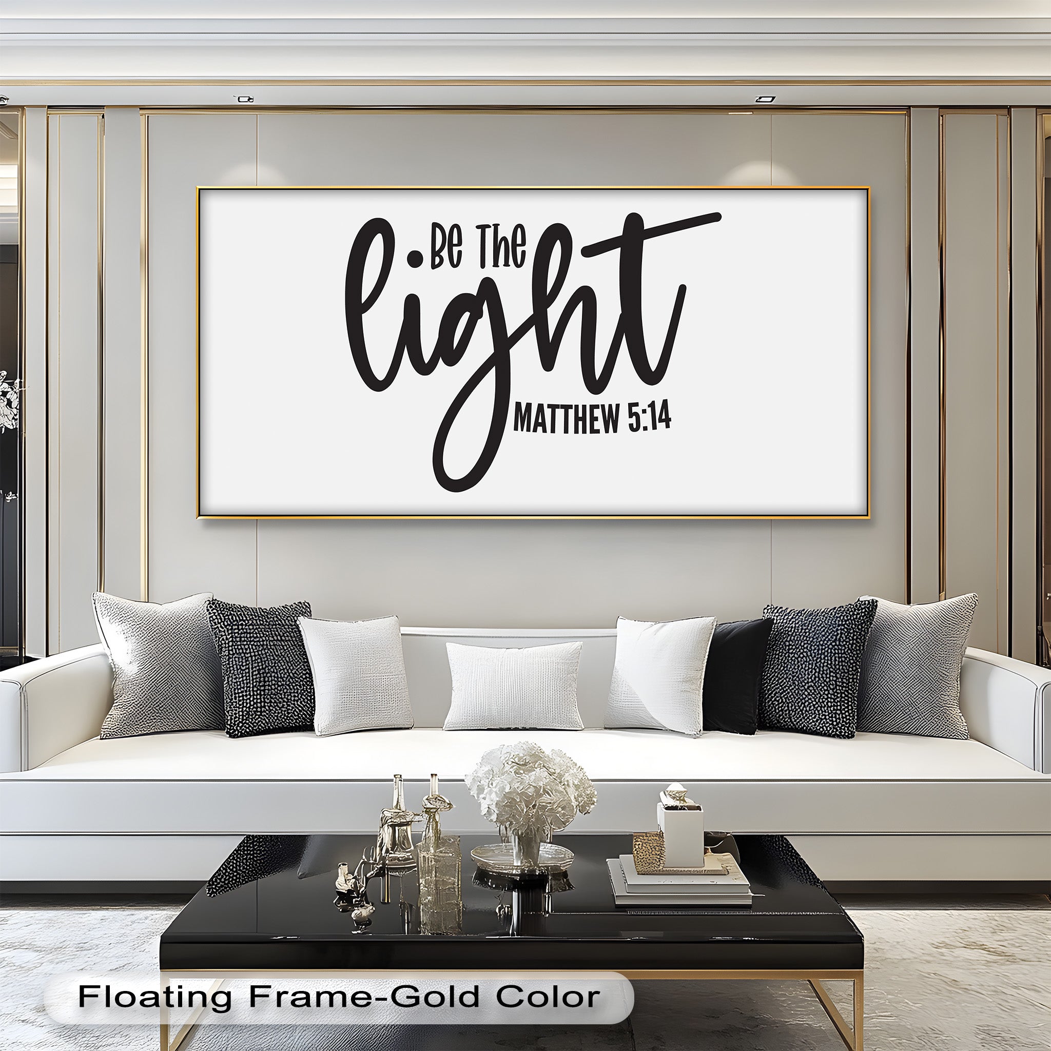 Be The Light - Matthew 5:14 Bible Verse Oil Painting - Christian Home Decor & Gift for Religious Inspiration