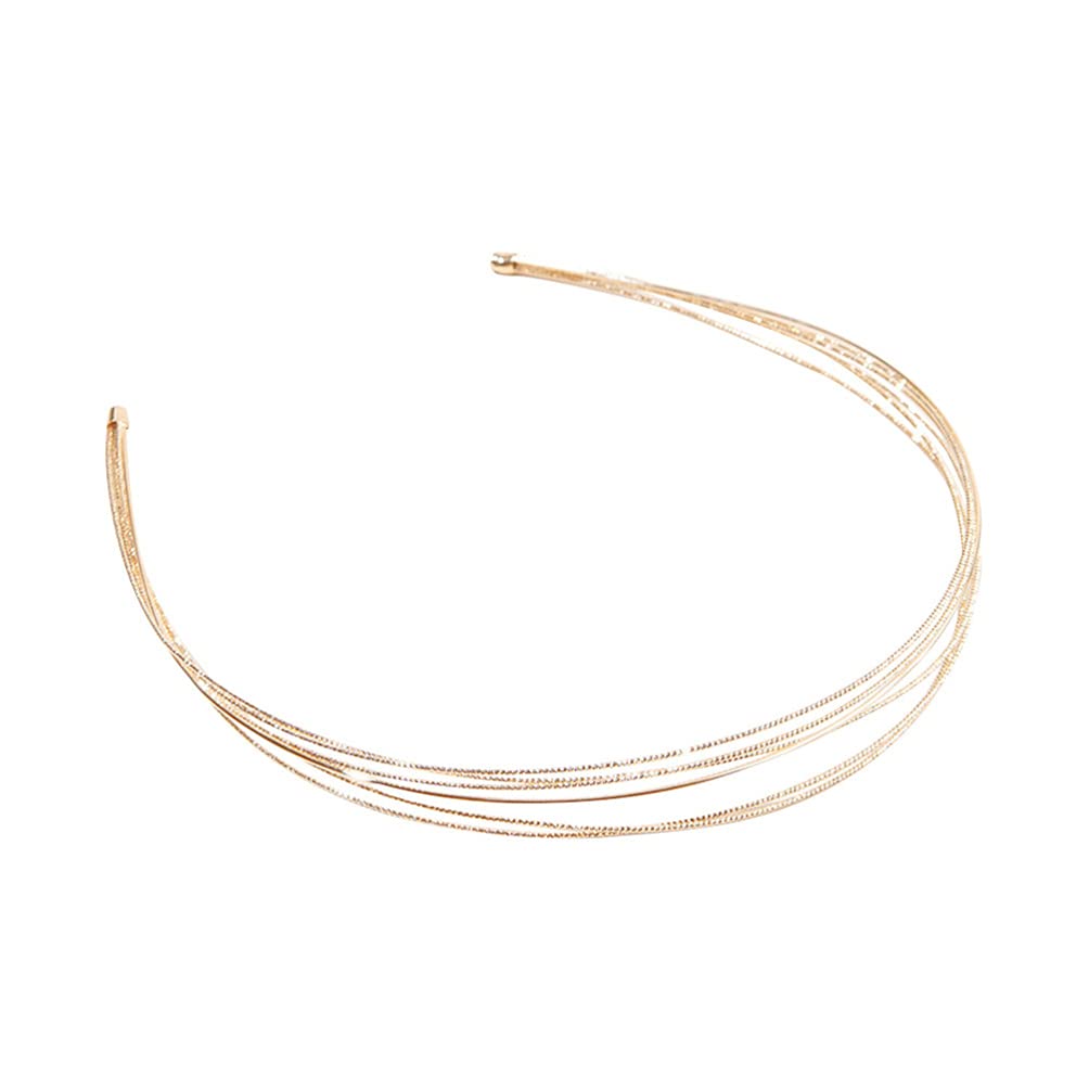 Elegant Metal Wire Headbands for Women - Minimalist Hair Hoops & Wedding Hair Accessories | Fashionable Headpieces for Girls, Brides & Everyday Wear
