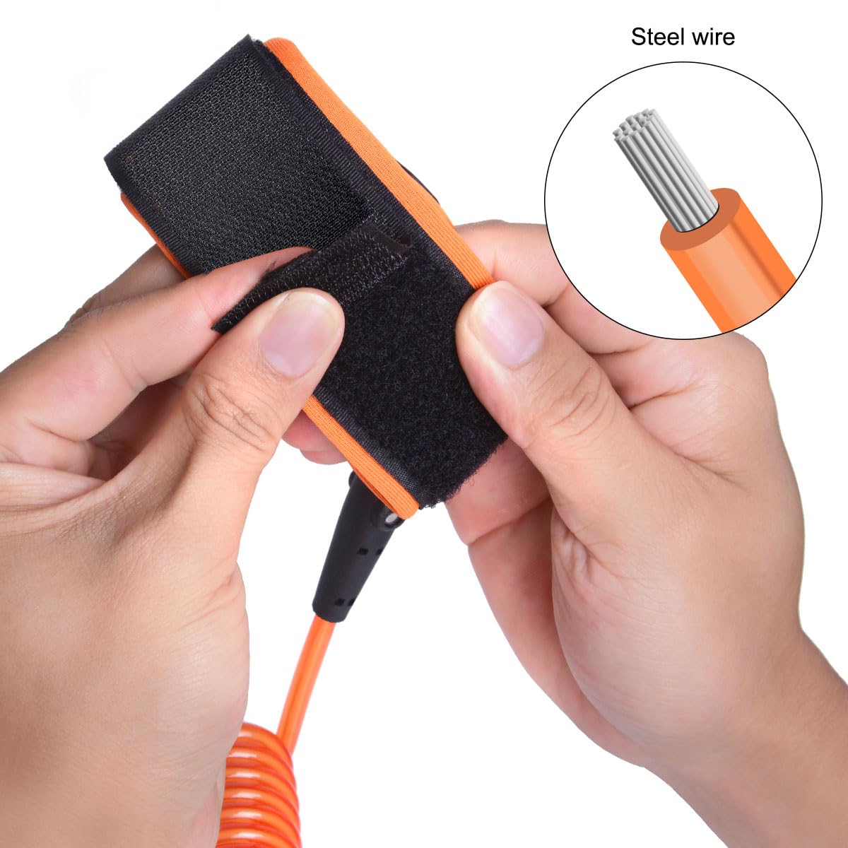 Floating Grip with Adjustable Safety Strap & Steel Core for GoPro Hero/Insta360 - Waterproof Action Camera Accessory for Surfing, Kayaking & Underwater Selfies