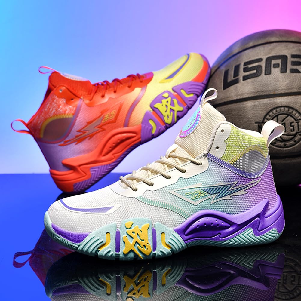 YAXE Unisex High Top Sneakers - Breathable Running, Tennis & Basketball Shoes for Men & Women | Gym, Workout & Casual Wear