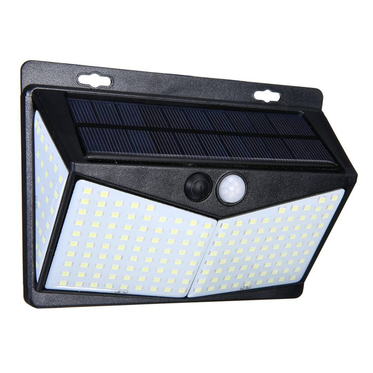 208 LED Solar Outdoor Lights with Motion Sensor - IP65 Waterproof Security Lights for Garden, Yard, Pathway | 3-Pack Solar Powered Wall Lights with 2 Lighting Modes & Reflector | Perfect for Driveway, Patio, Deck, and Backyard Safety Lighting
