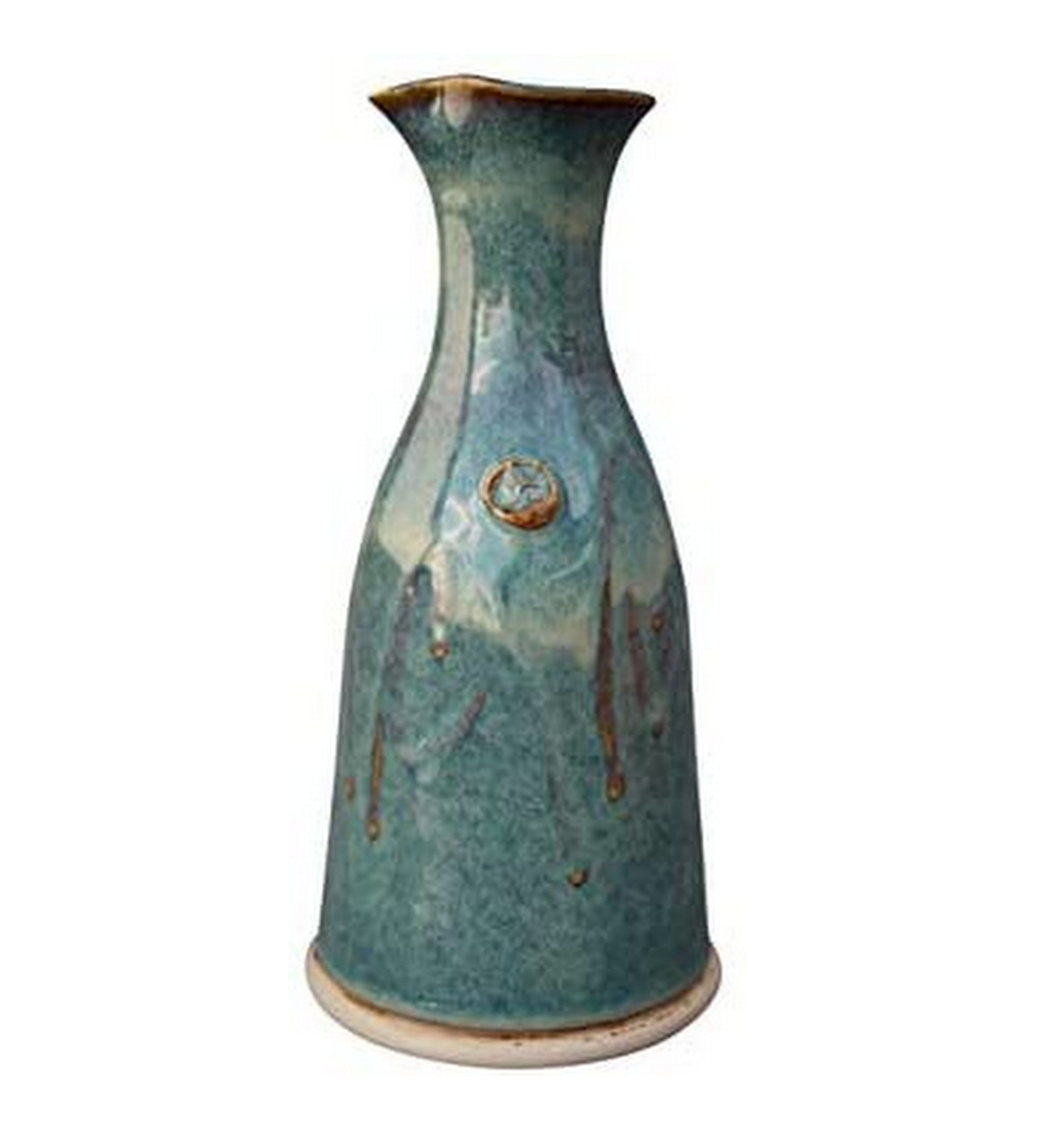 Premium Castle Arch Pottery Wine Decanter - Handcrafted Ceramic Carafe with Elegant Design for Red & White Wines - Perfect for Dinner Parties, Gifts & Home Decor