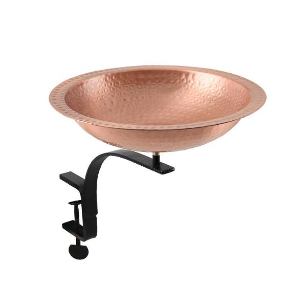 Handmade Hammered Solid Copper Birdbath Bowl - Outdoor Garden Decor for Birds - Perfect for Backyard, Patio, and Wildlife Habitat