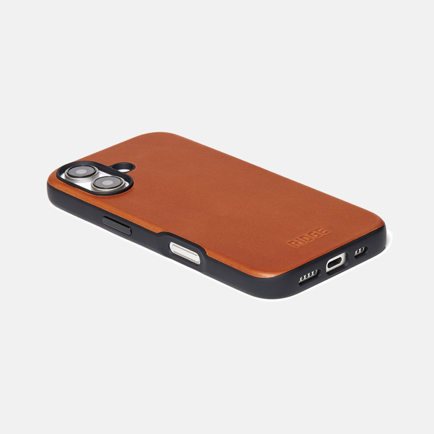 Premium Tobacco Brown Leather Case for iPhone 16 - Slim Protective Cover with Soft Inner Lining | Perfect for Work, Travel & Everyday Use
