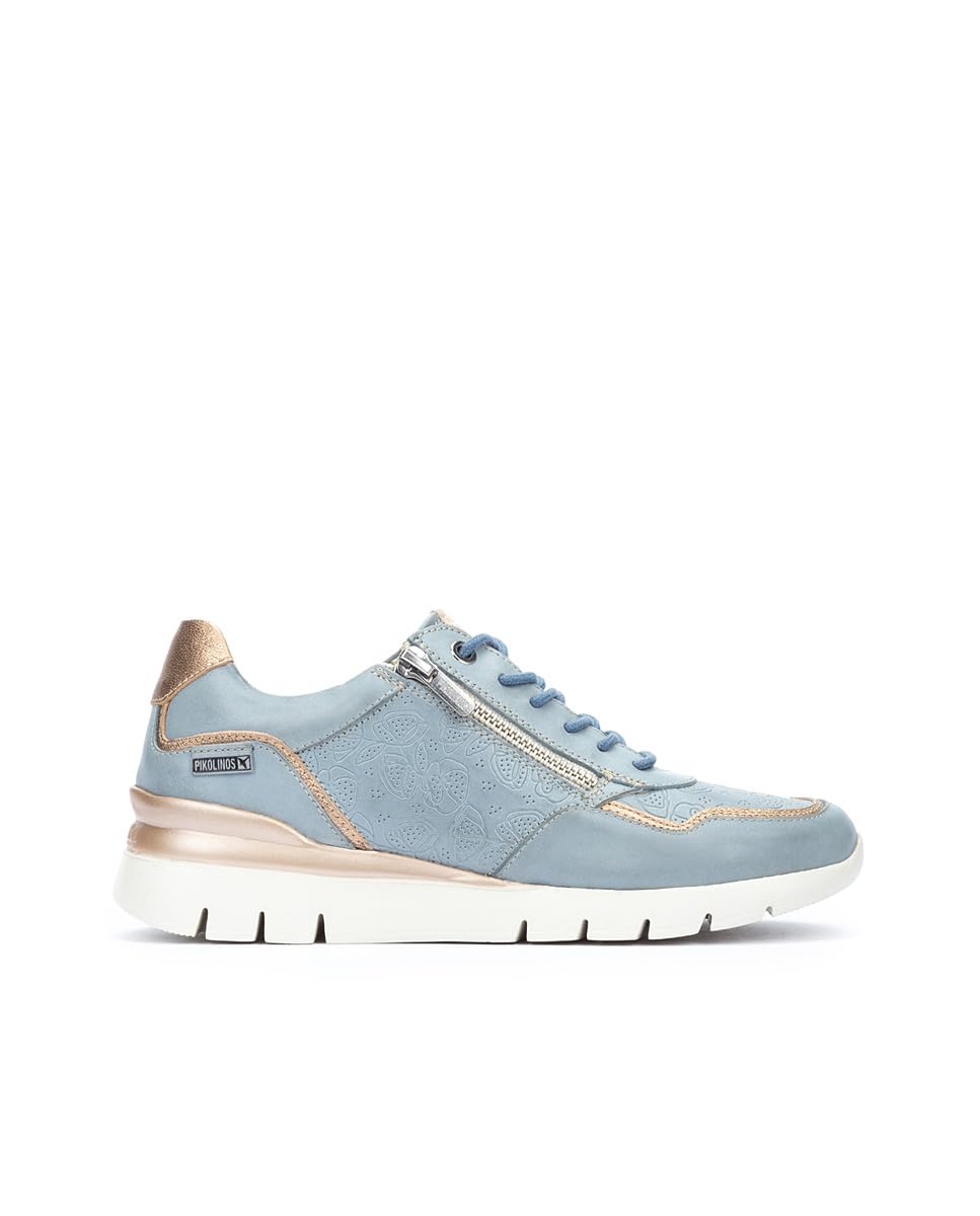 PIKOLINOS Women's Leather Sneakers - Cantabria Style Comfortable Walking Shoes for Casual Outfits & Travel
