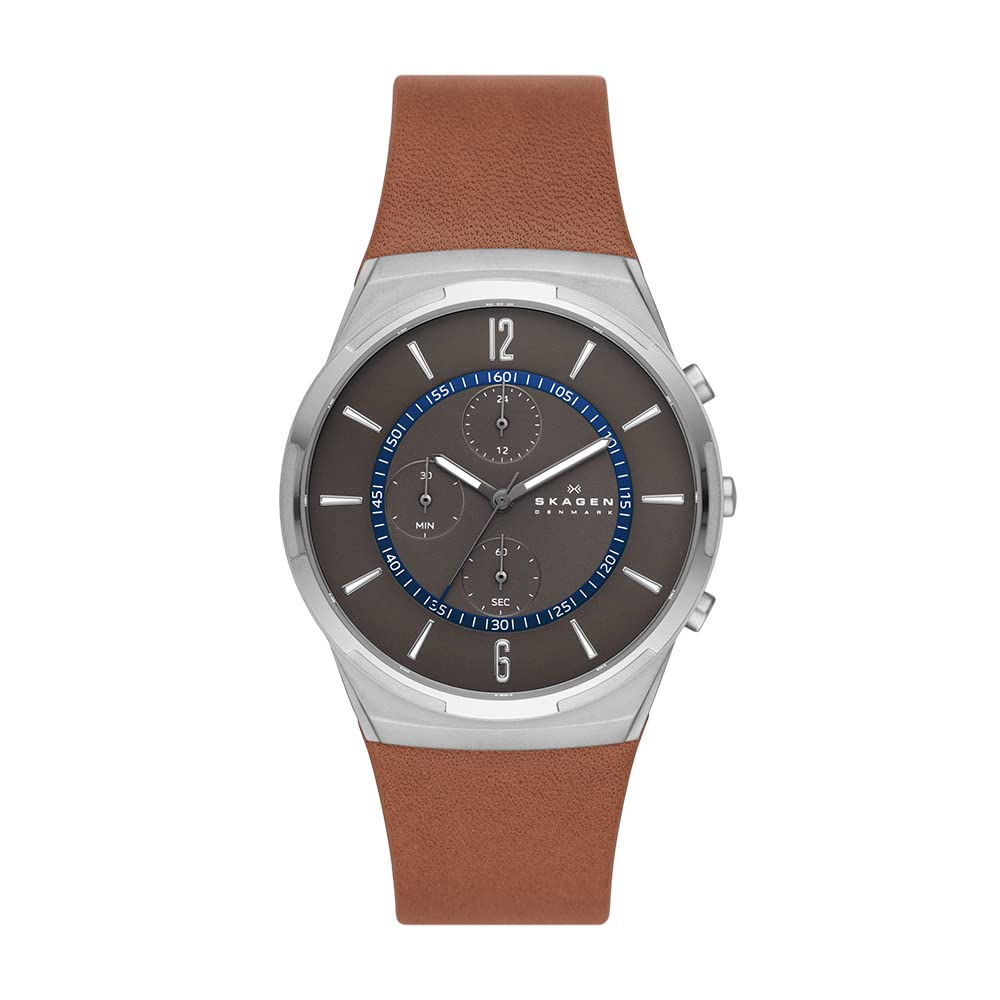 Skagen Melbye Three-Hand Watch with Stainless Steel Mesh Band - Minimalist Scandinavian Design for Men & Women - Perfect for Business, Casual & Everyday Wear