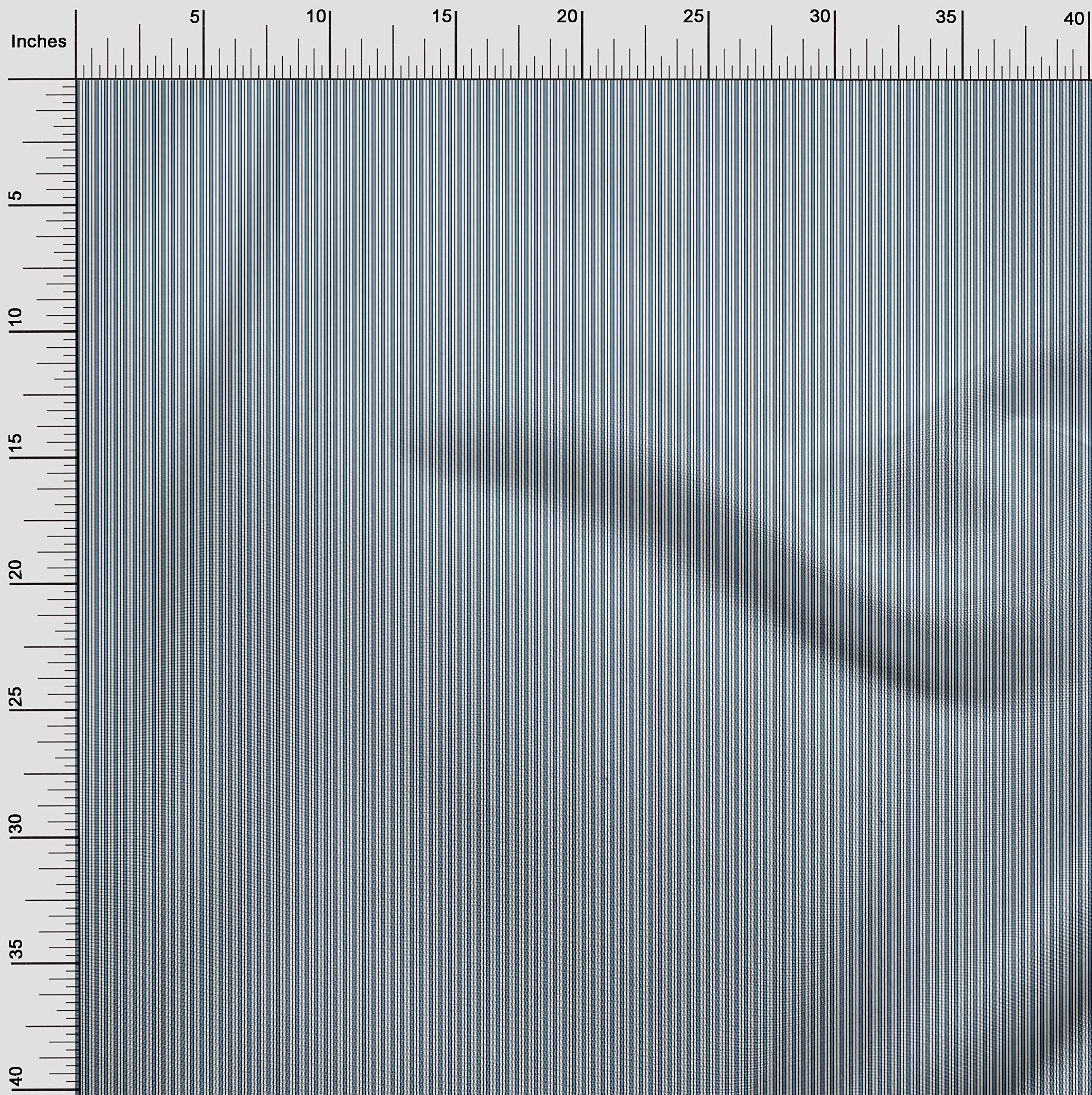 oneOone Viscose Jersey Fabric - Soft Shadow Stripe Print Fabric by The Yard (60 Inch Wide) for Dresses, Tops & DIY Fashion Projects