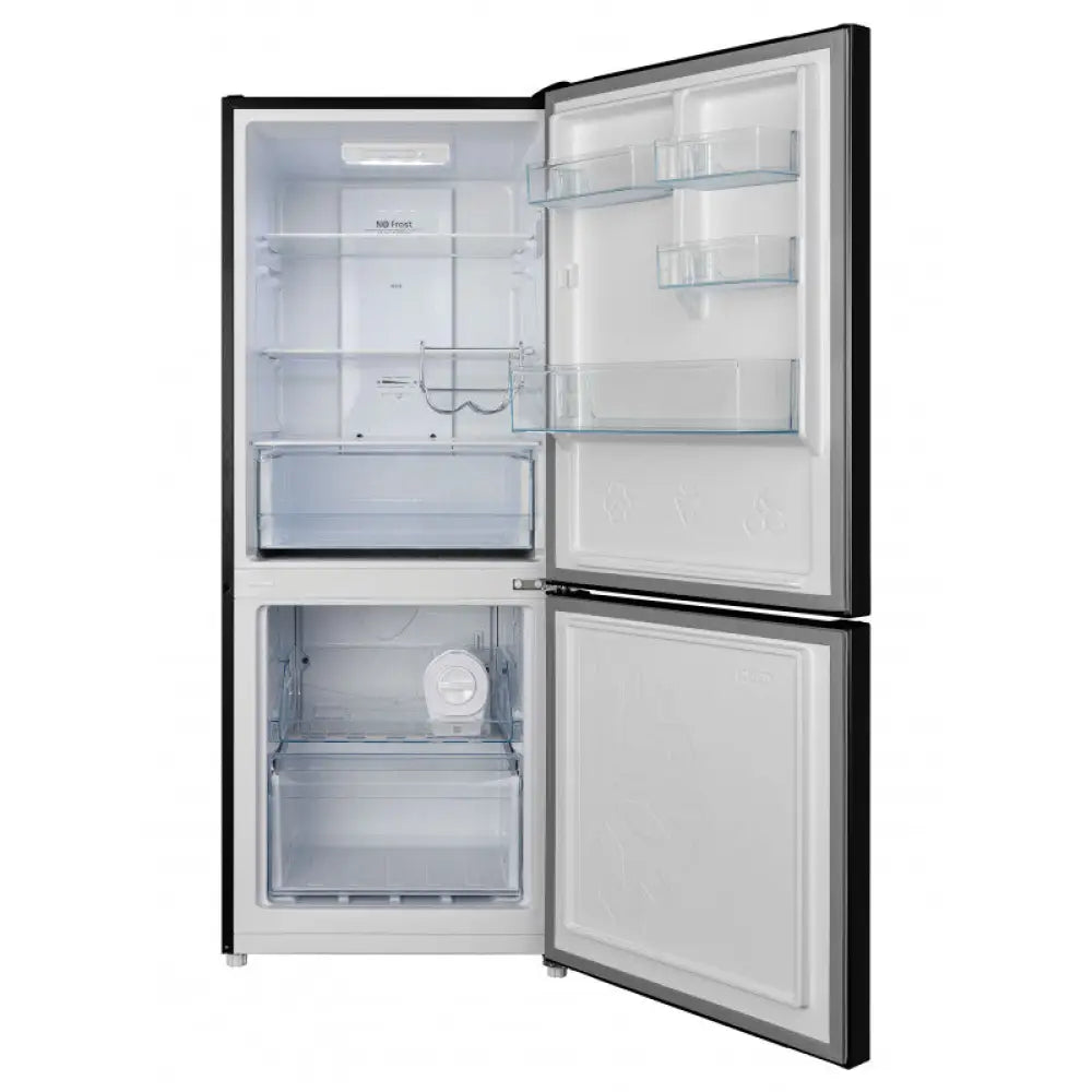 CHiQ CBM280NB3 283L Bottom Mount Refrigerator - Energy Efficient Black Fridge for Kitchen, Office, or Small Apartment