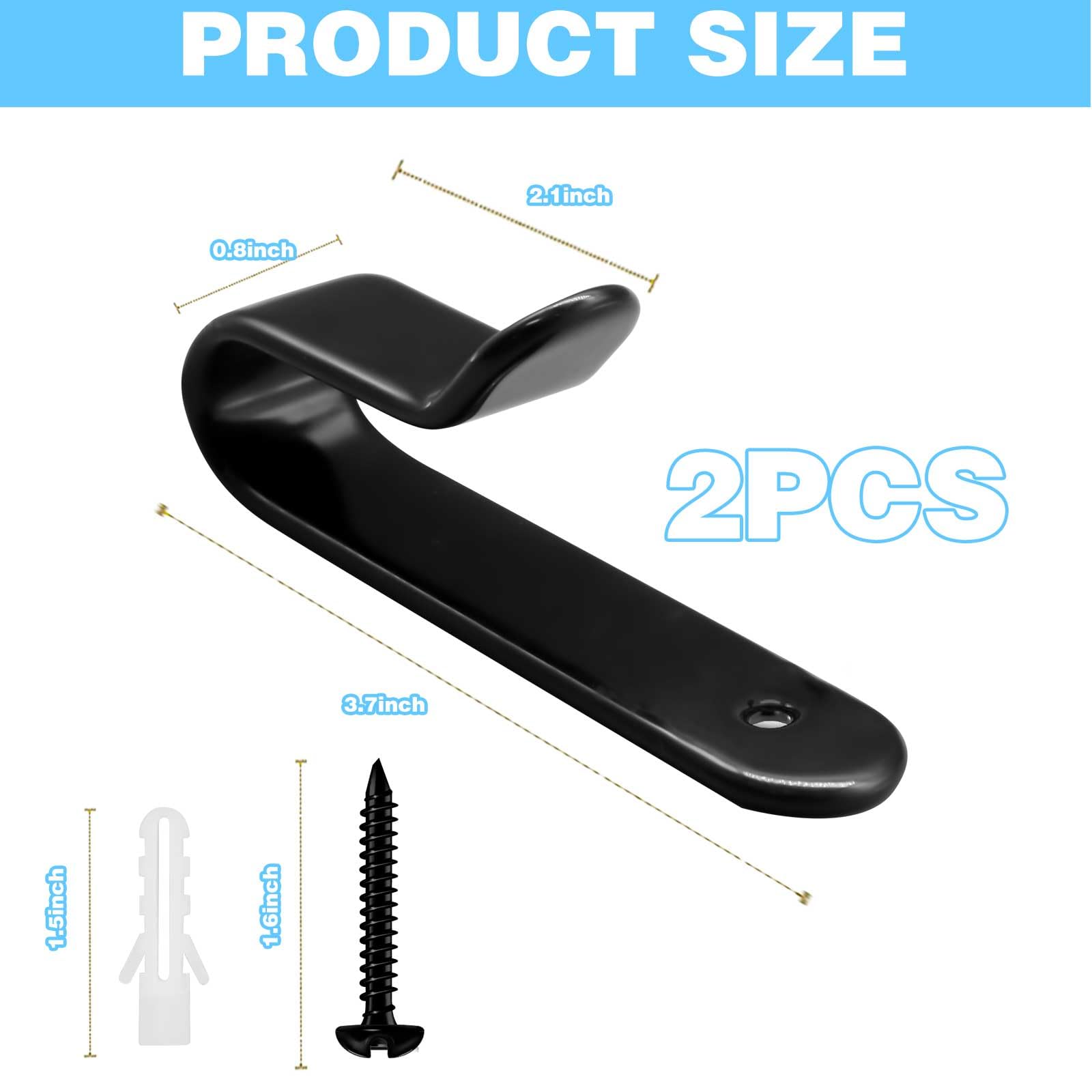 2Pcs Snowboard Wall Mount Rack - Horizontal Ski Holder for Room & Garage Storage