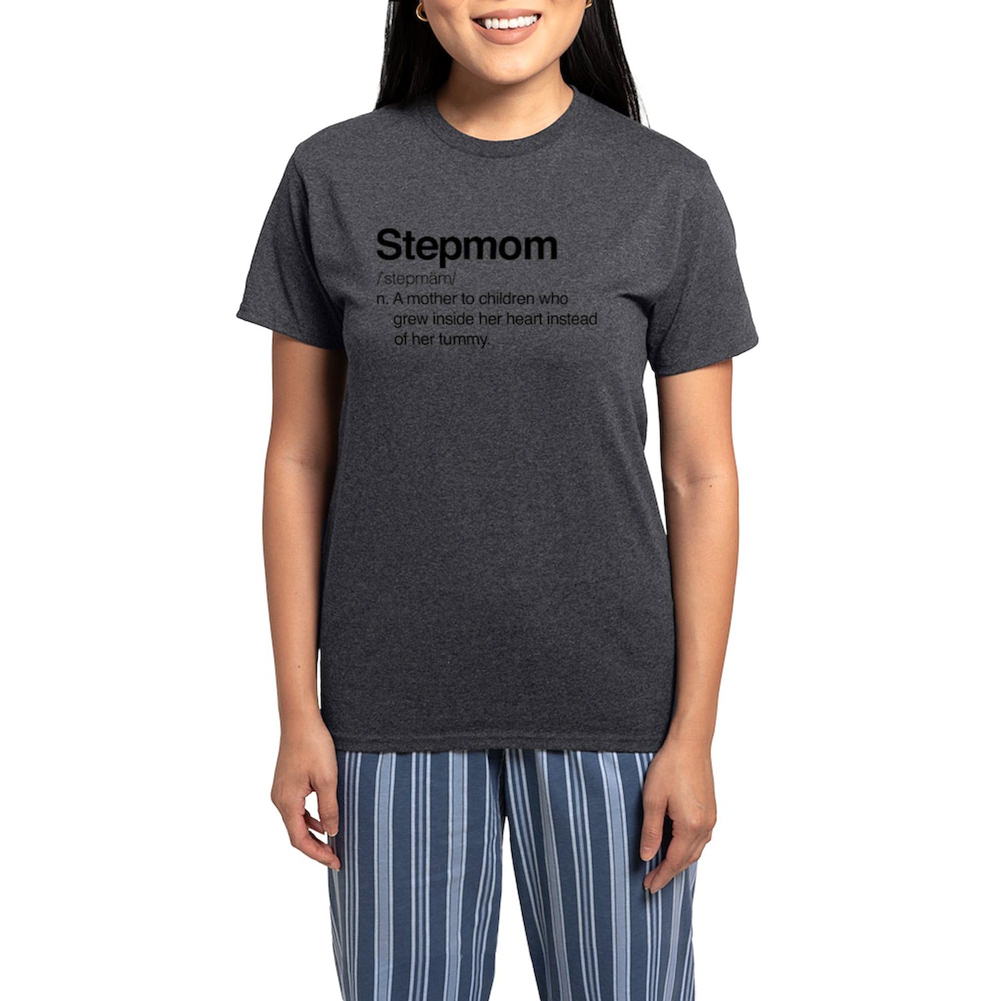 Stepmom Pajama Set for Women - Soft Lightweight Sleepwear in Charcoal - Perfect for Gifts, Holidays & Cozy Nights