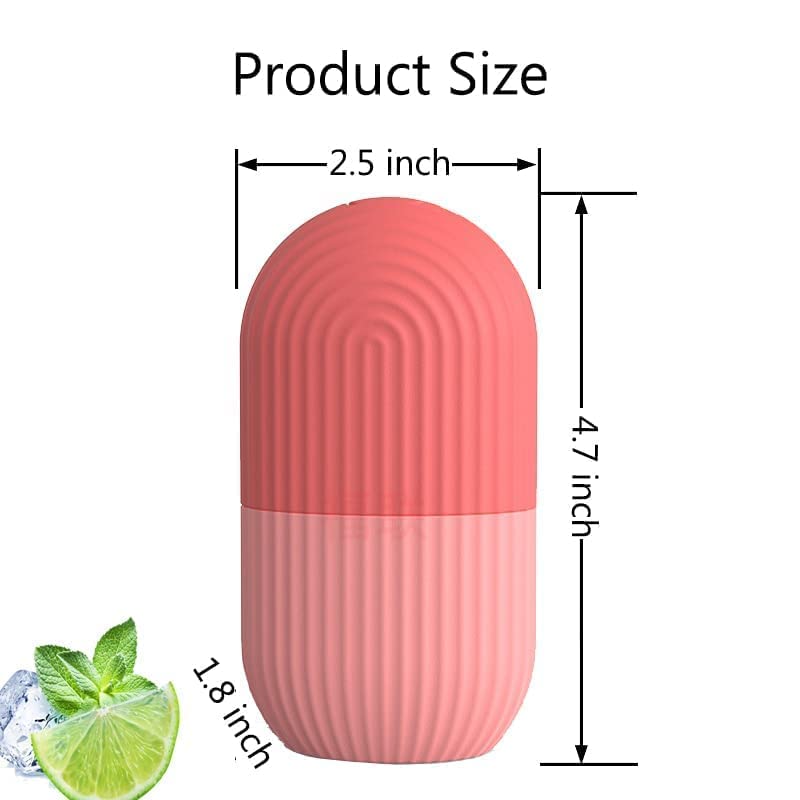 QURAX Reusable Silicone Ice Facial Roller for Puffiness & Dark Circles - Cold Therapy Face Massager for Skincare, Reduce Edema & Soothe Skin - Perfect for Morning Routine, Post-Workout, or Sunburn Relief (Pack of 1)