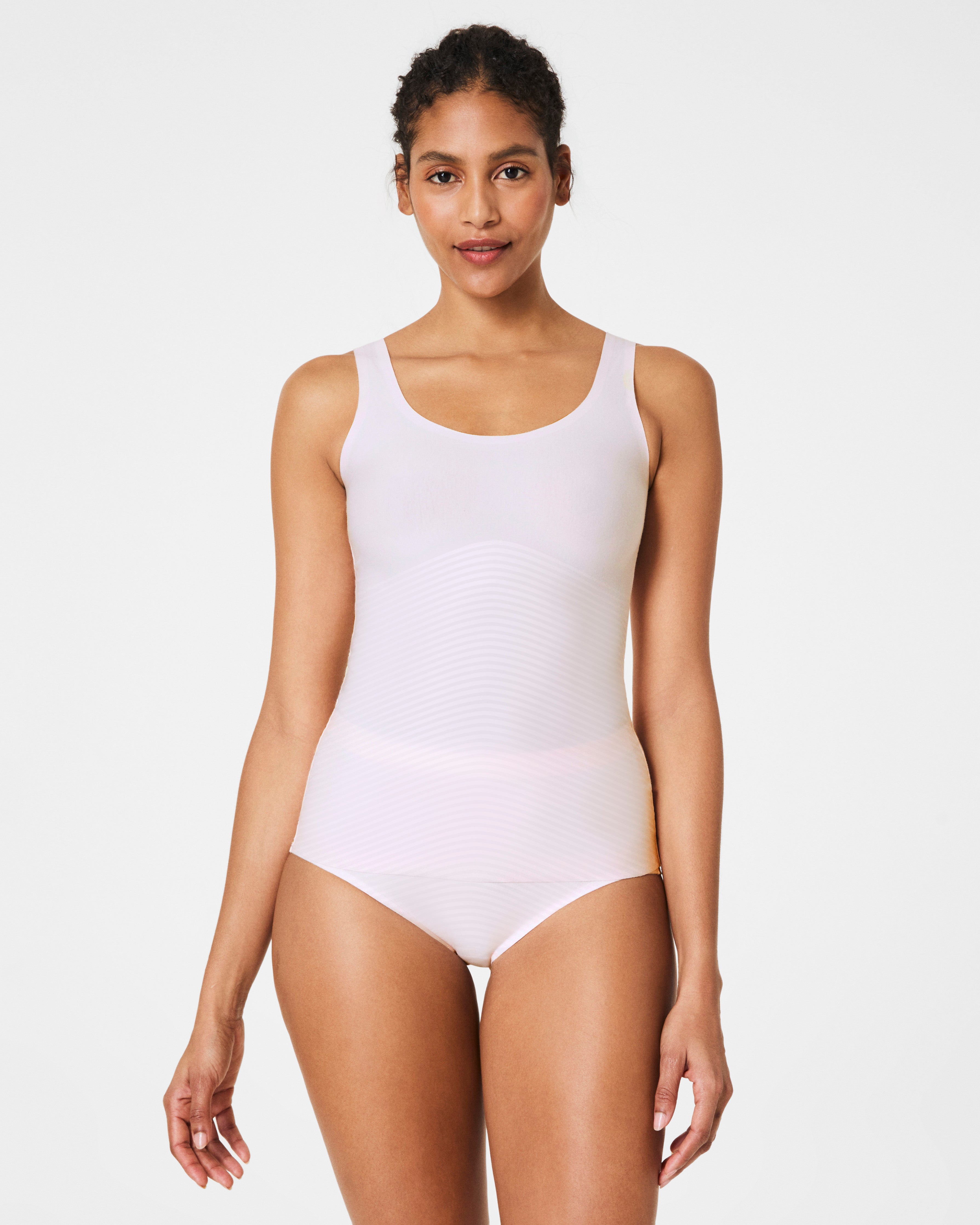 SPANX Shapewear Invisible Supima Cotton Tank Top for Women - Seamless Slimming Camisole for Everyday Wear & Layering
