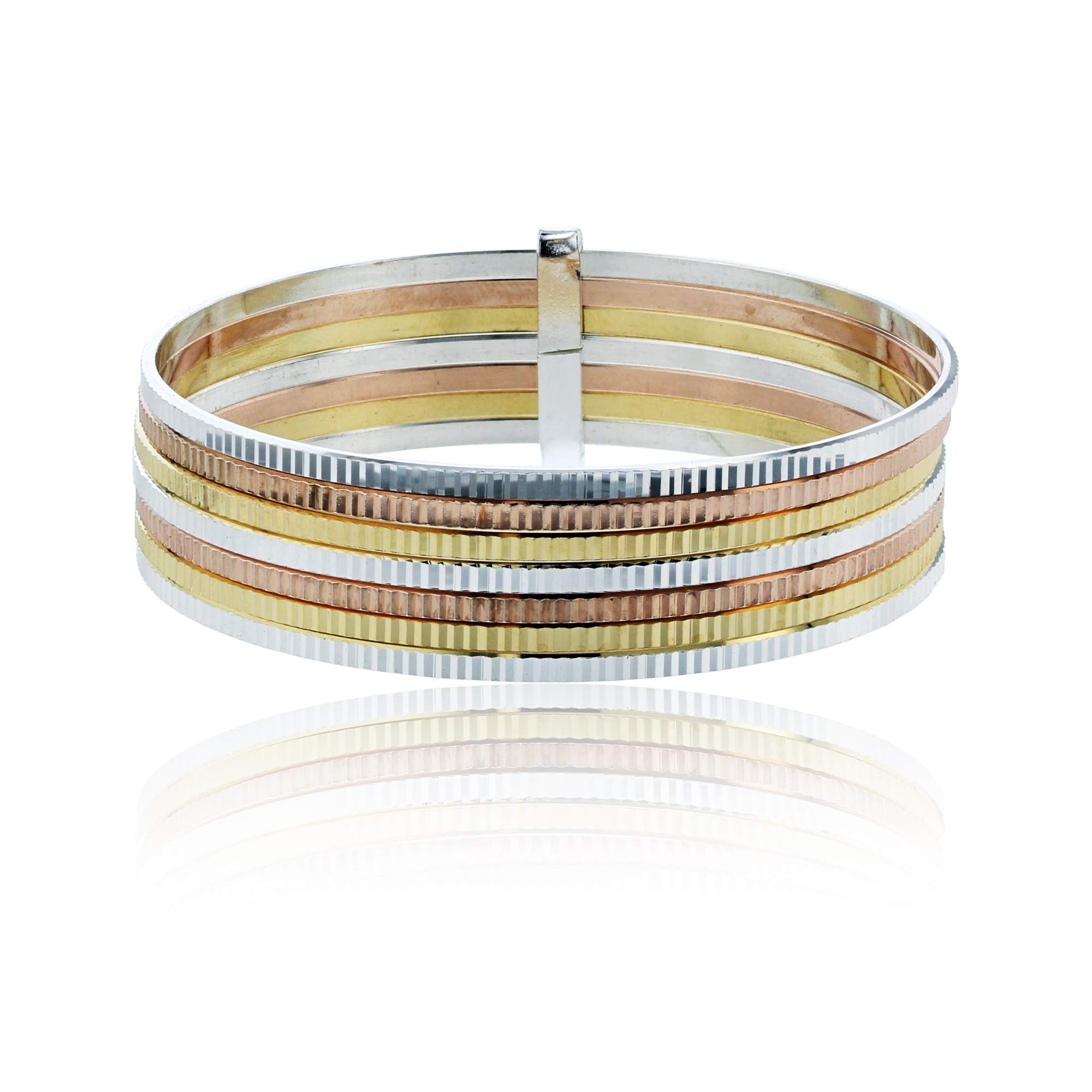 Sterling Silver Tricolor 6