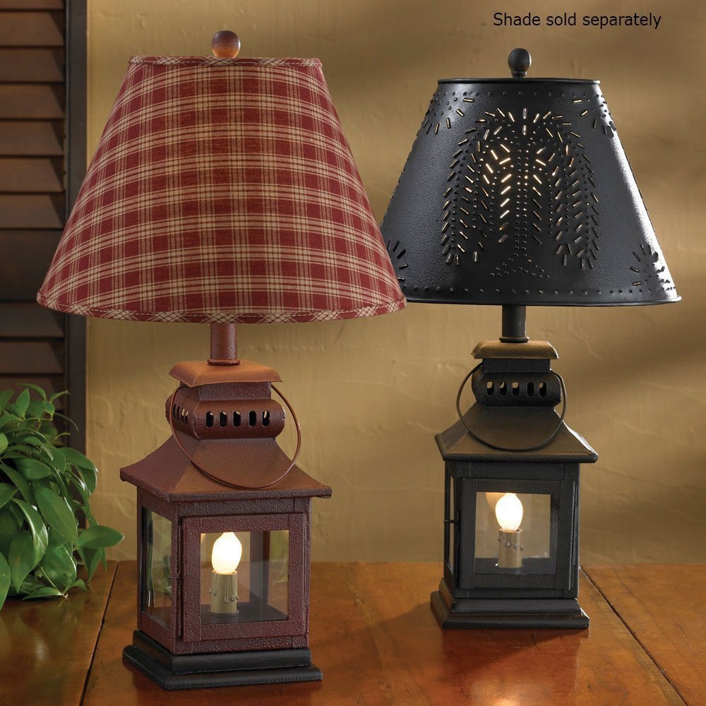 Park Designs Red Iron Lantern Lamp 20