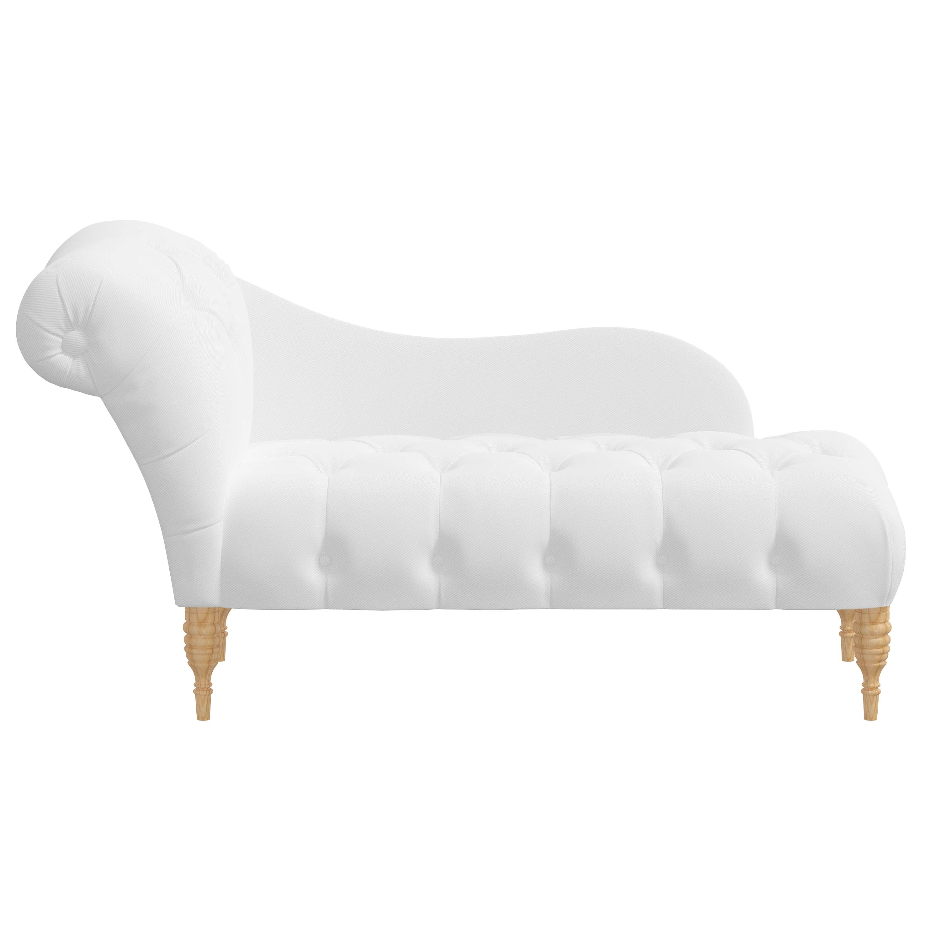 Rowen Chaise Lounge Chair - Modern Accent Furniture for Living Room, Bedroom & Patio - Stylish Upholstered Seating with Wooden Legs - Perfect for Relaxing, Reading & Decorating Your Home