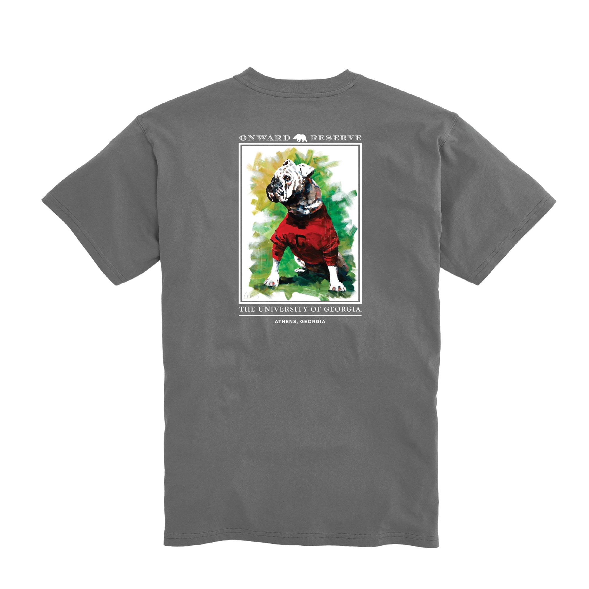 Lewis UGA #1 Tee - Georgia Bulldogs Fan T-Shirt for Men & Women - Comfortable Cotton Shirt for Game Day, Tailgating & College Spirit