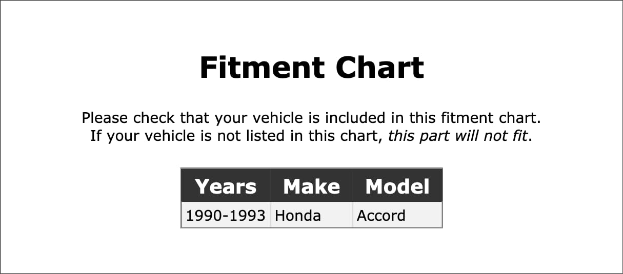 Honda Accord 1990-1993 A/C Receiver Drier Replacement - PC-195970 - Perfect for AC System Repair & Maintenance