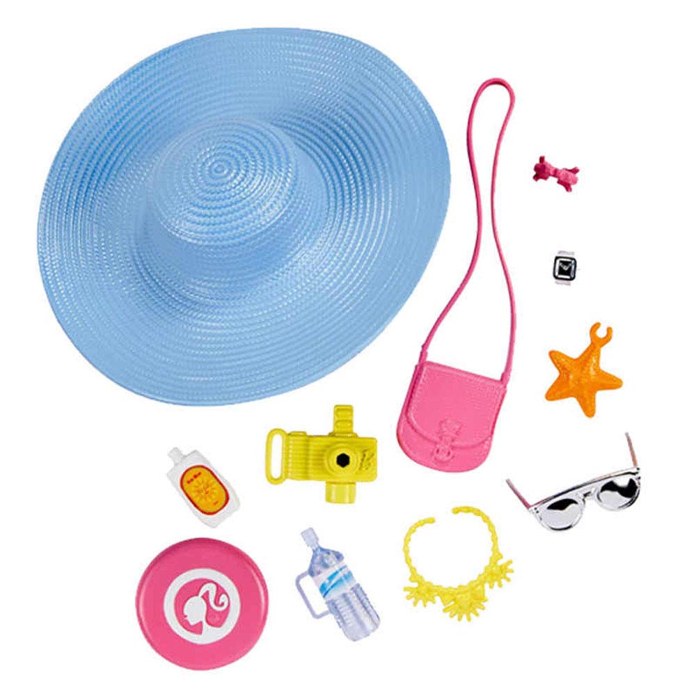 Barbie Doll Sightseeing Accessory Pack - Fashion Travel Set with Sunglasses, Camera & Luggage for Kids Role Play & Collectors | Perfect for Birthday Gifts & Playtime Adventures