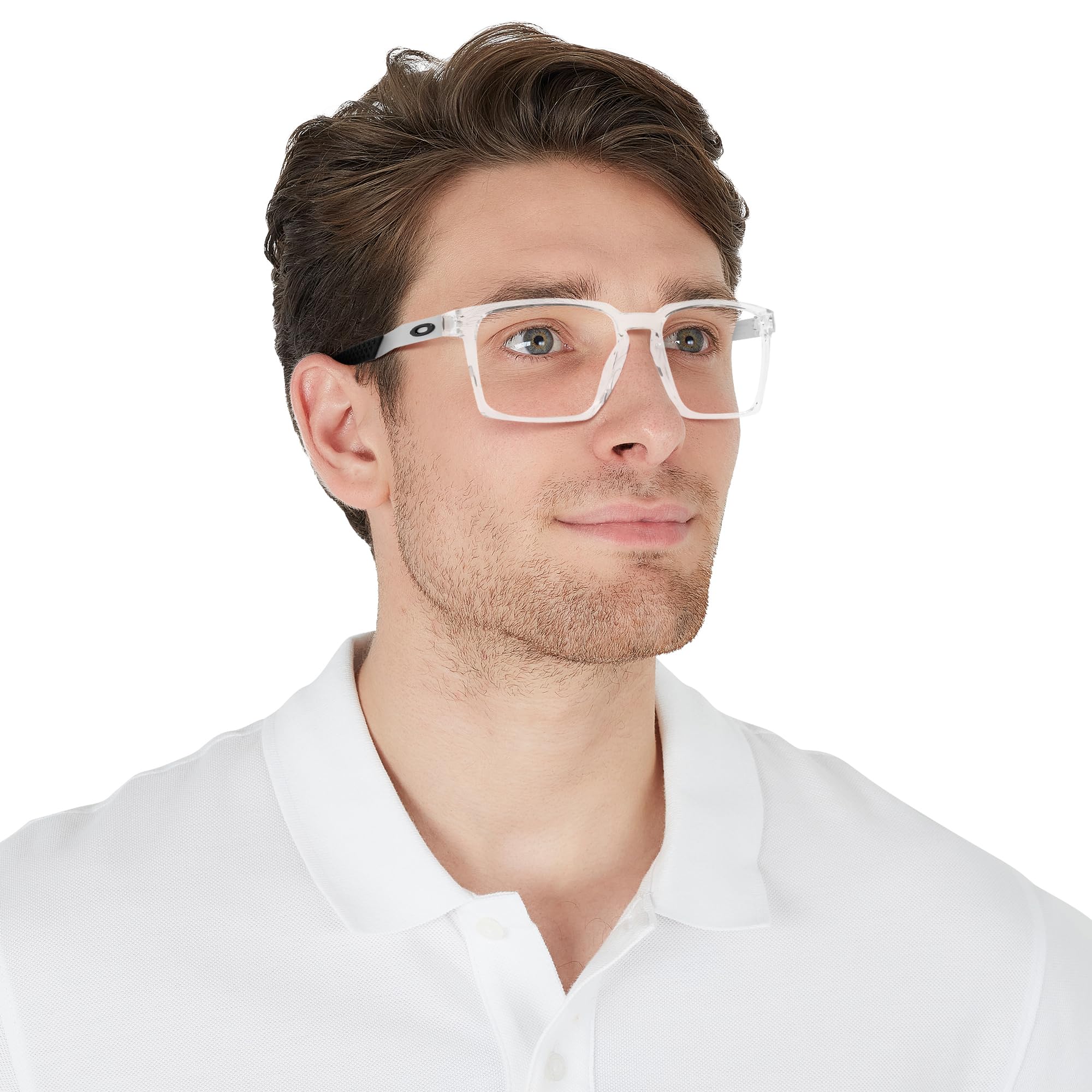 Oakley Men's Ox8055 Exchange Rectangular Prescription Eyeglass Frames - Lightweight Durable Eyewear for Sports & Everyday Wear