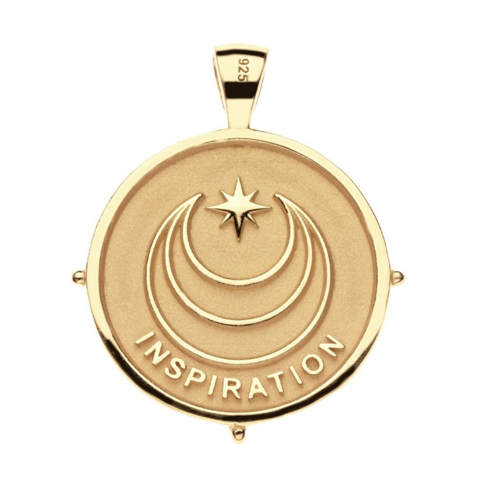 Jane Win INSPIRATION Original Coin Pendant Necklace - Sterling Silver Jewelry for Women, Gift for Her | Perfect for Everyday Wear, Special Occasions & Birthday Gifts