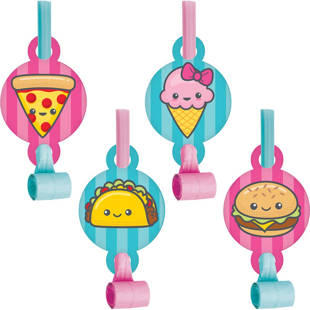 Creative Converting Junk Food Fun Noise Maker - Colorful Party Favors, Novelty Toys for Kids & Adults - Perfect for Birthday Parties, Carnivals, and Celebrations