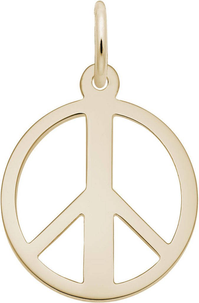 Rembrandt Peace Symbol Charm Pendant Necklace - Sterling Silver Hippie Jewelry for Women - Perfect for Music Festivals, Boho Outfits & Spiritual Gifts