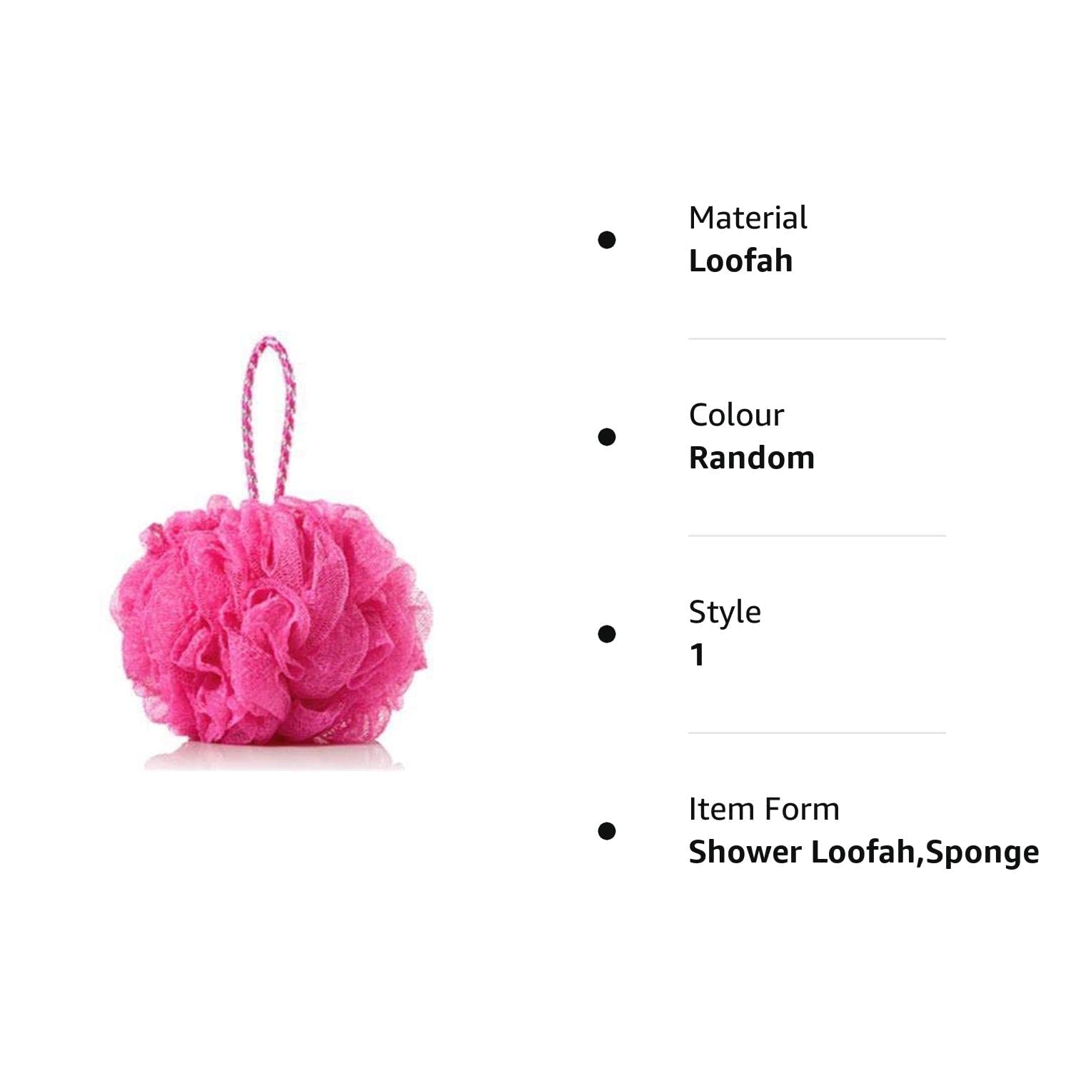 Premium ATOOTFUSION Luxe Bath Sponge Loofah for Men & Women - Exfoliating Shower Pouf with Soft Fibers (Color Options) - Perfect for Spa, Daily Shower & Gift Sets