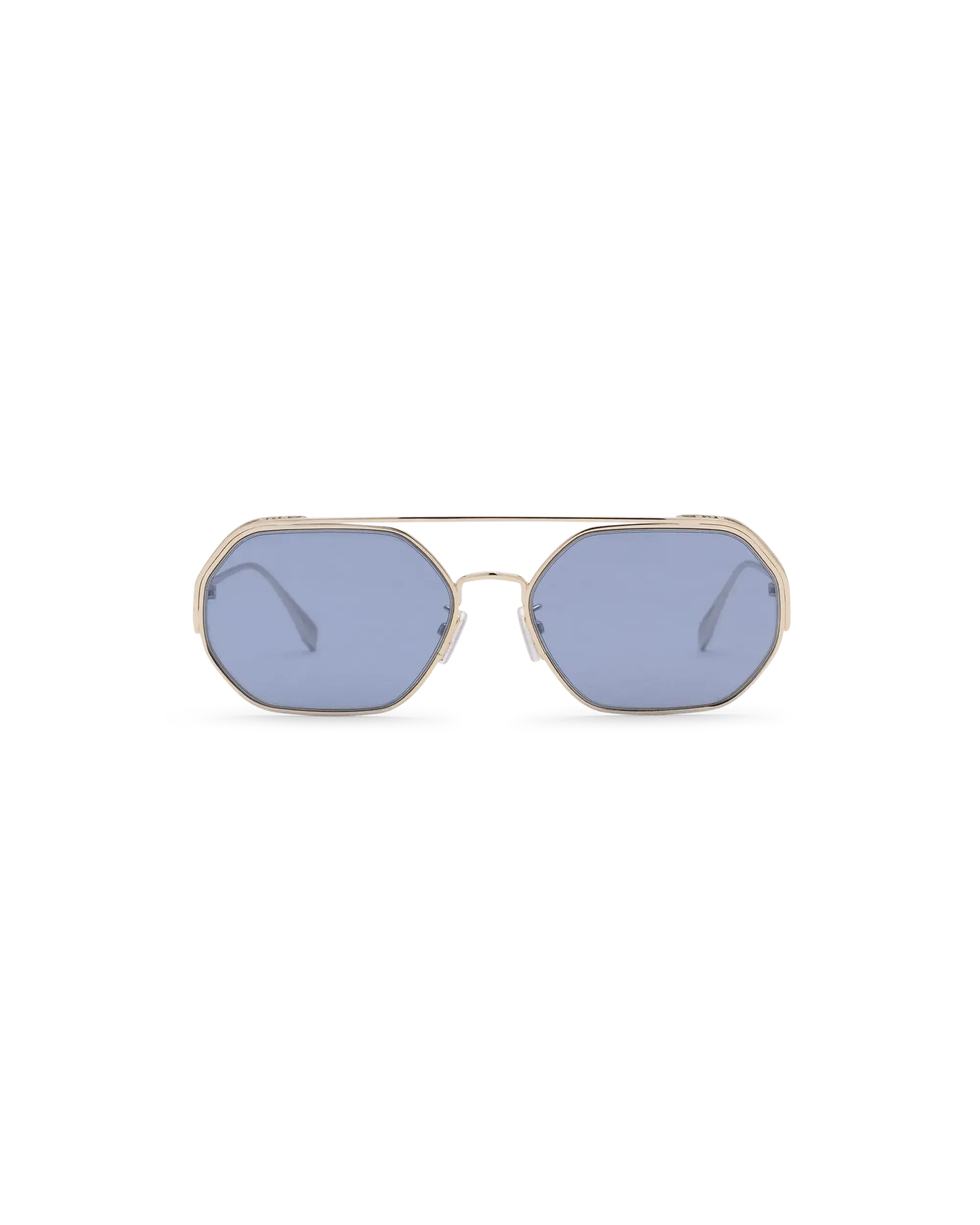 Blue Lens O’Lock Hexagonal Sunglasses - Polarized UV Protection for Men & Women - Trendy Retro Style for Outdoor, Driving, Beach & Fashion