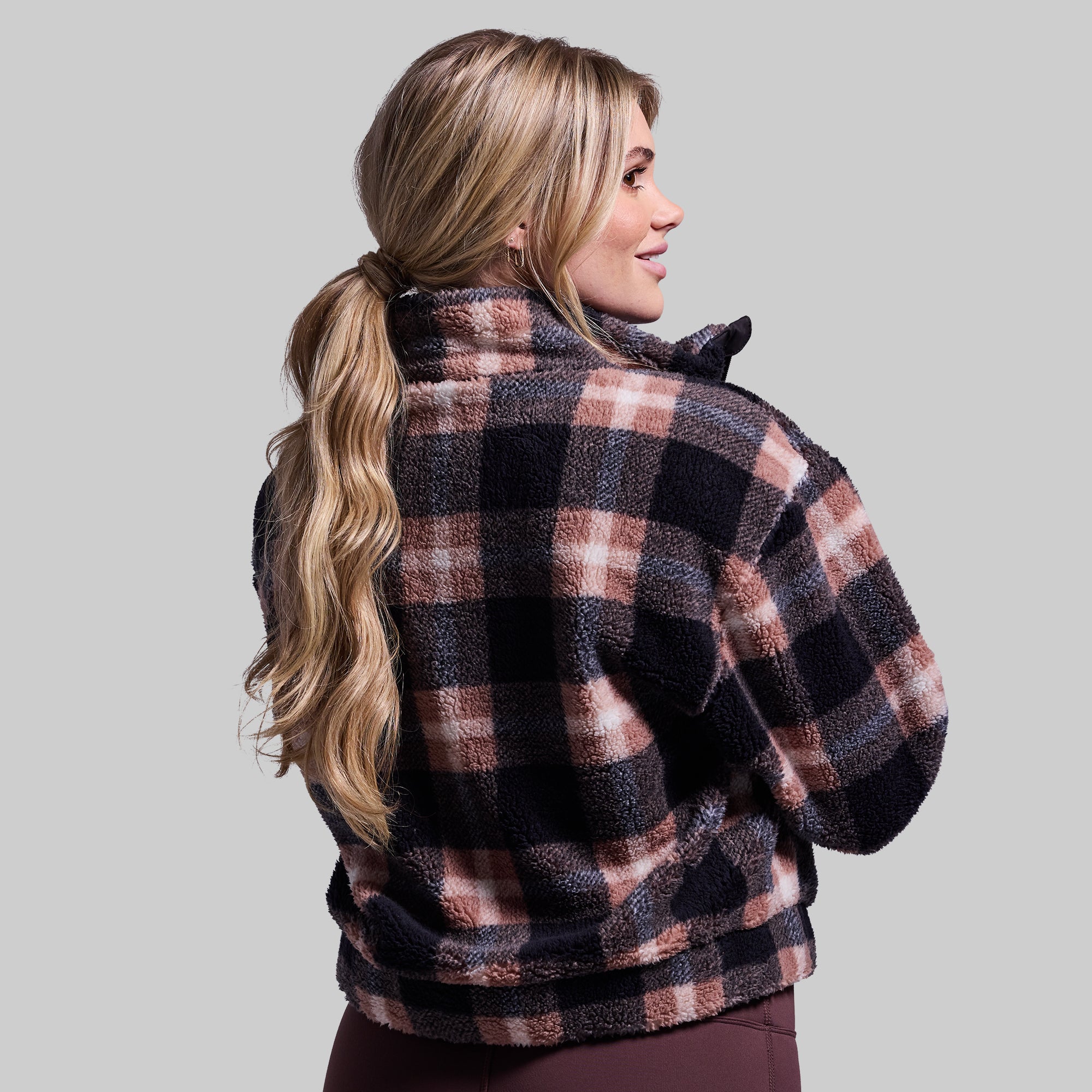 Women's Cropped Fleece Jacket - Soft & Warm Kettle Color Pullover for Casual Outfits & Fall Layering | Perfect for Coffee Dates, Weekend Errands & Outdoor Adventures