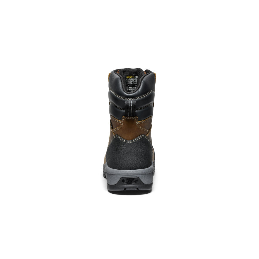 Men's Evanston 8 Insulated Waterproof Work Boots (Soft Toe) - Bison/Black - Winter Snow & Construction Site Safety Footwear