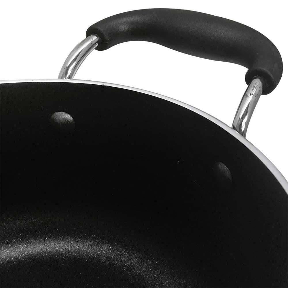 5 Quart Aluminum Dutch Oven with Glass Lid - Premium Cookware for Braising, Stewing & Slow Cooking - Perfect for Soups, Casseroles & Dutch Oven Bread Baking