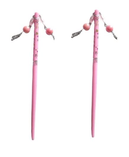 Premium Wooden & Plastic Juda Stick Hair Sticks - 2 Pack for Women & Girls - DIY Hair Bun Holder, Hair Bun Ties, Jura Stick - Perfect for Updos, Braids, and Everyday Hairstyles