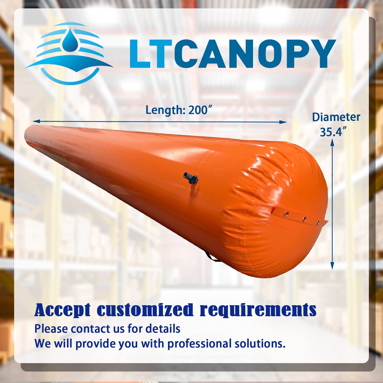 Heavy Duty PVC Water Filled Flood Control Barrier - 200