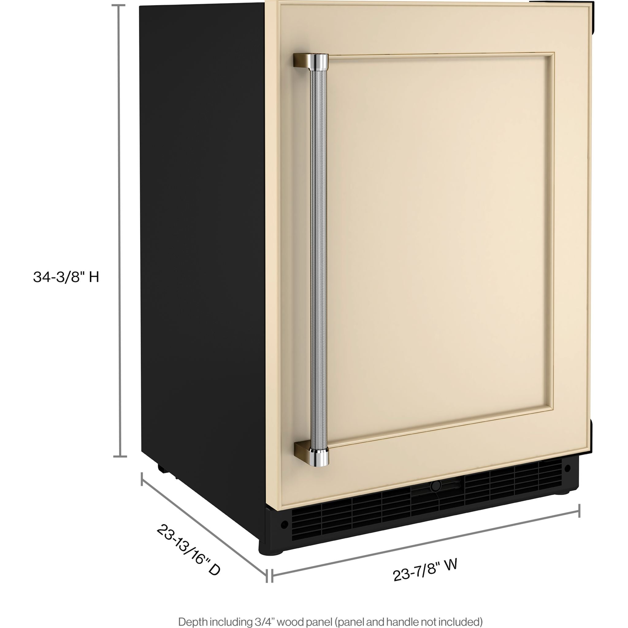 KitchenAid KURR114KPA 24-Inch Undercounter Refrigerator - Stainless Steel, Energy Star Certified, Perfect for Bars, Basements, or Small Kitchen Spaces