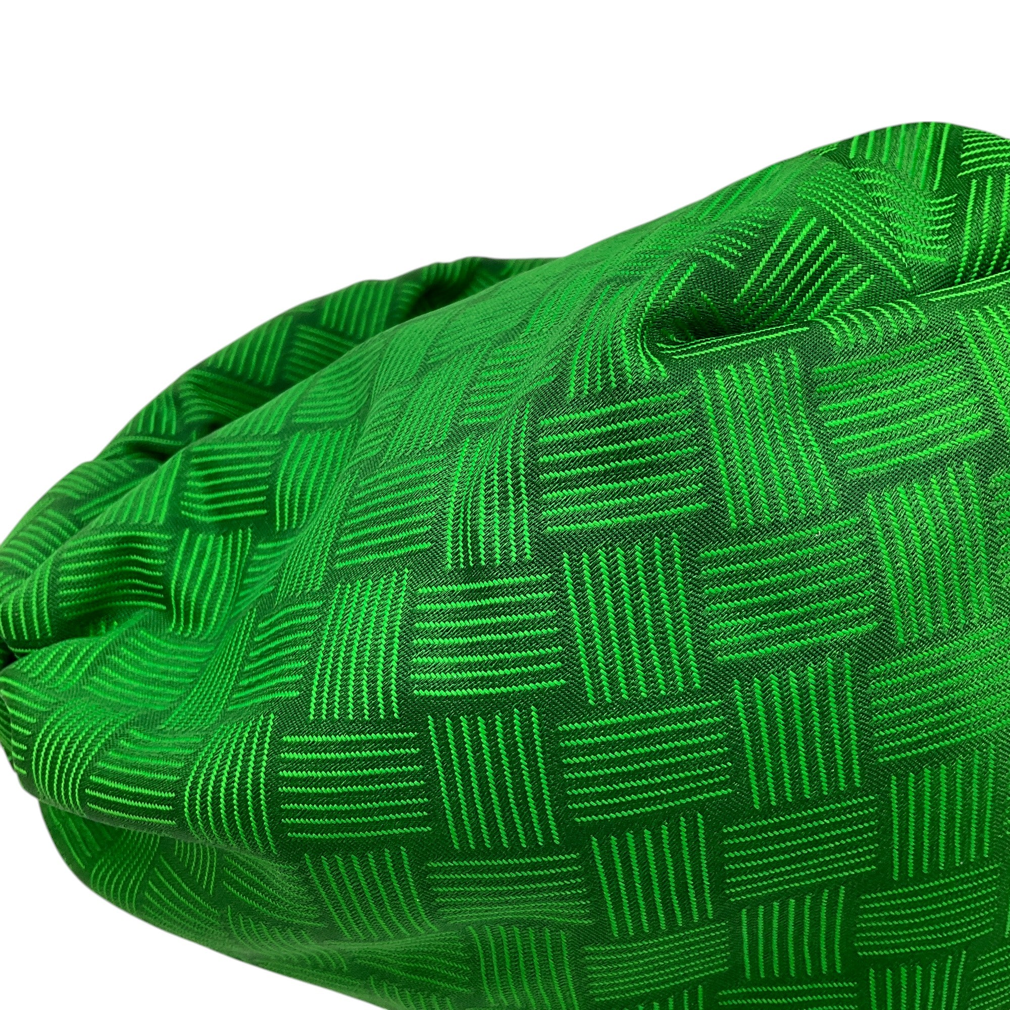 Bottega Veneta Green Jacquard Mini Double Knot Handbag for Women - Luxury Designer Crossbody Purse for Evening Parties & Date Nights