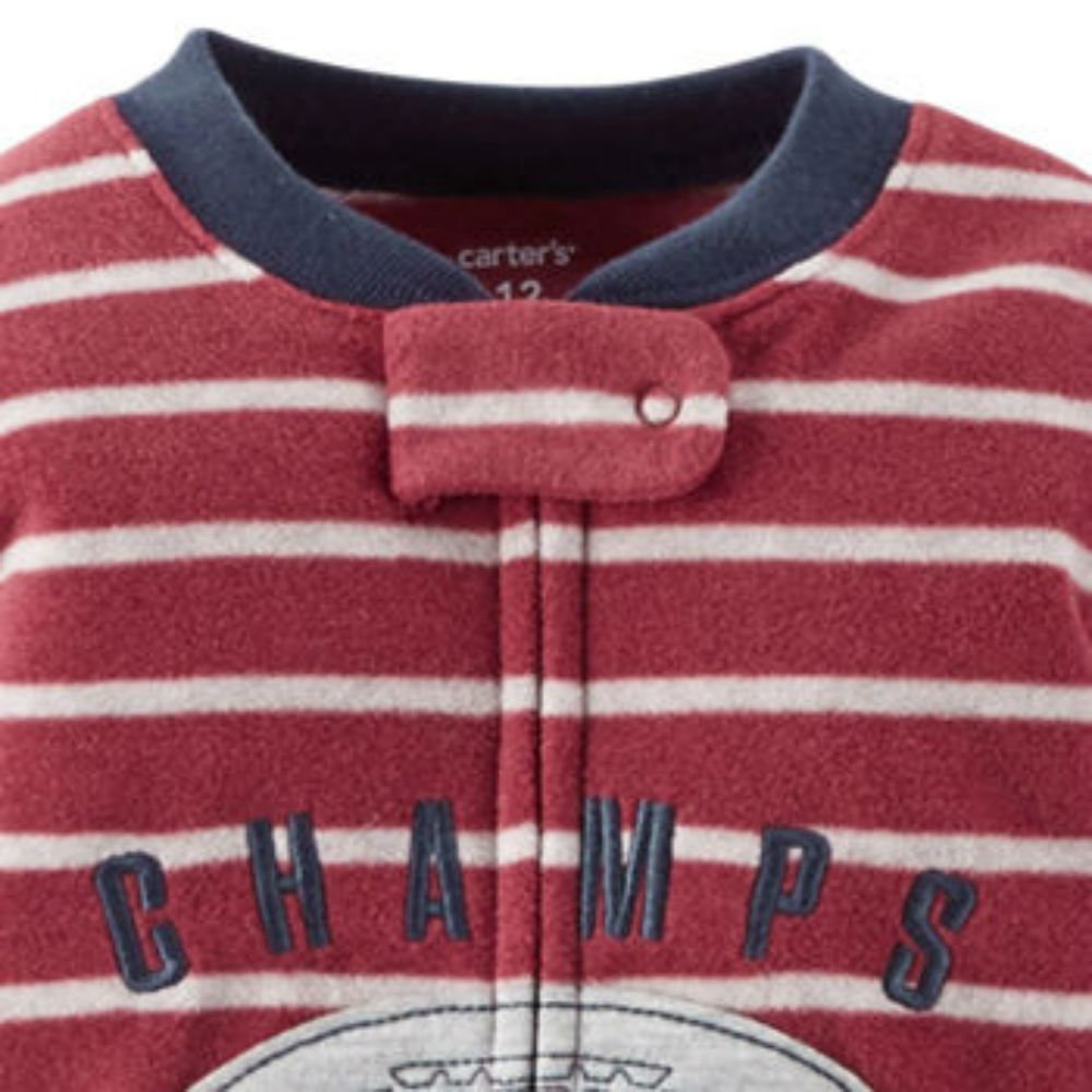 Carters Boys' Fleece Blanket Sleeper Pajamas - Soft & Warm Baby Sleepwear for 12 Months - Perfect for Winter Nights & Cozy Bedtime