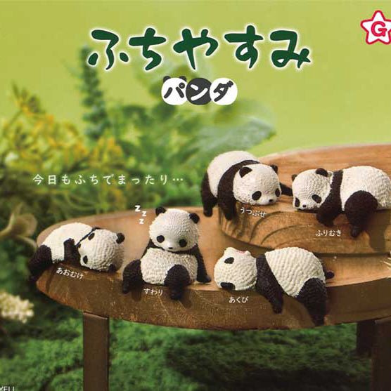 Panda Resting on the Edge Gacha Capsule Toy - Cute Collectible Figure for Anime Fans, Desk Decor & Stress Relief | Perfect for Office, Home Display & Kawaii Collections